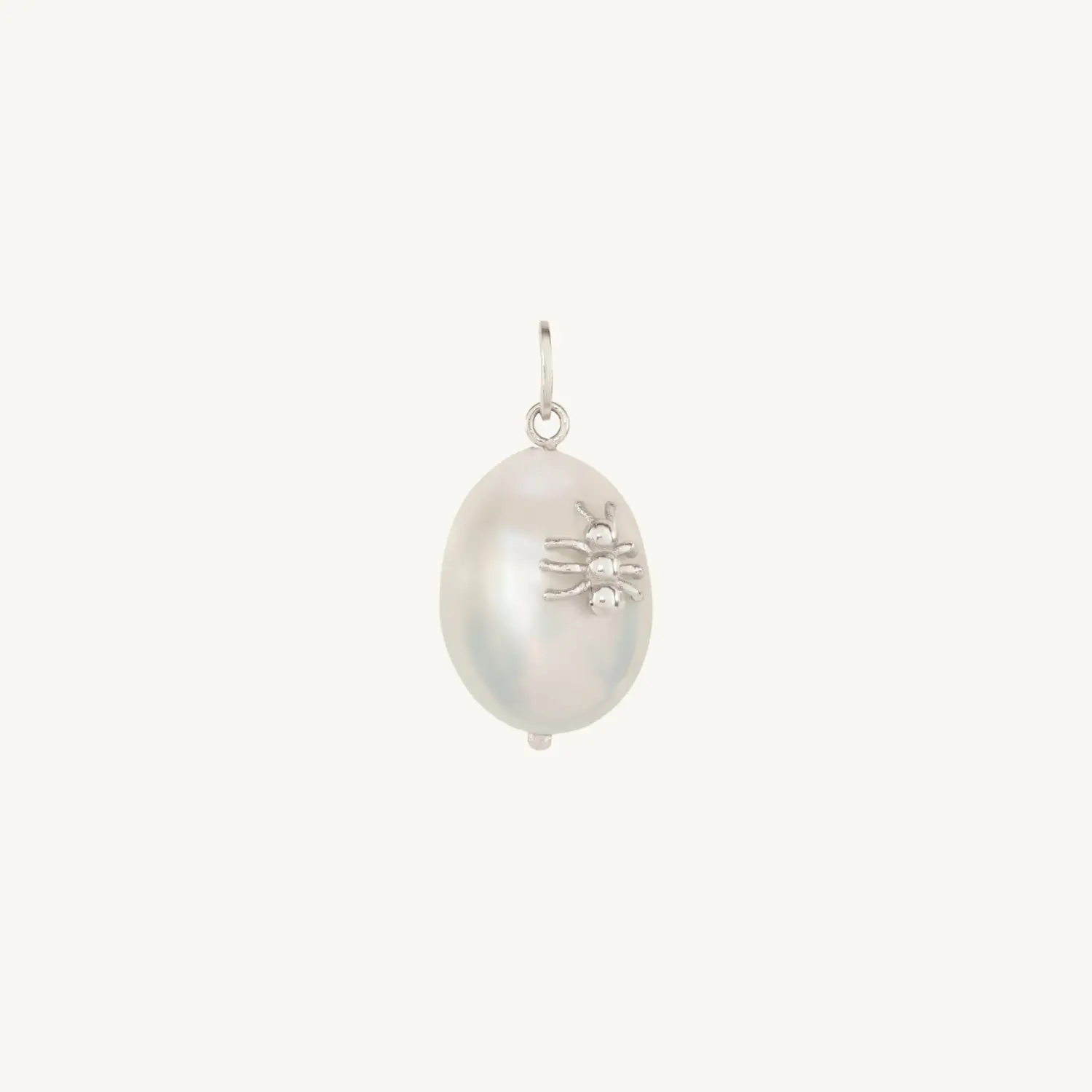 Alternative view of Honey Water Pearl Silver Charm