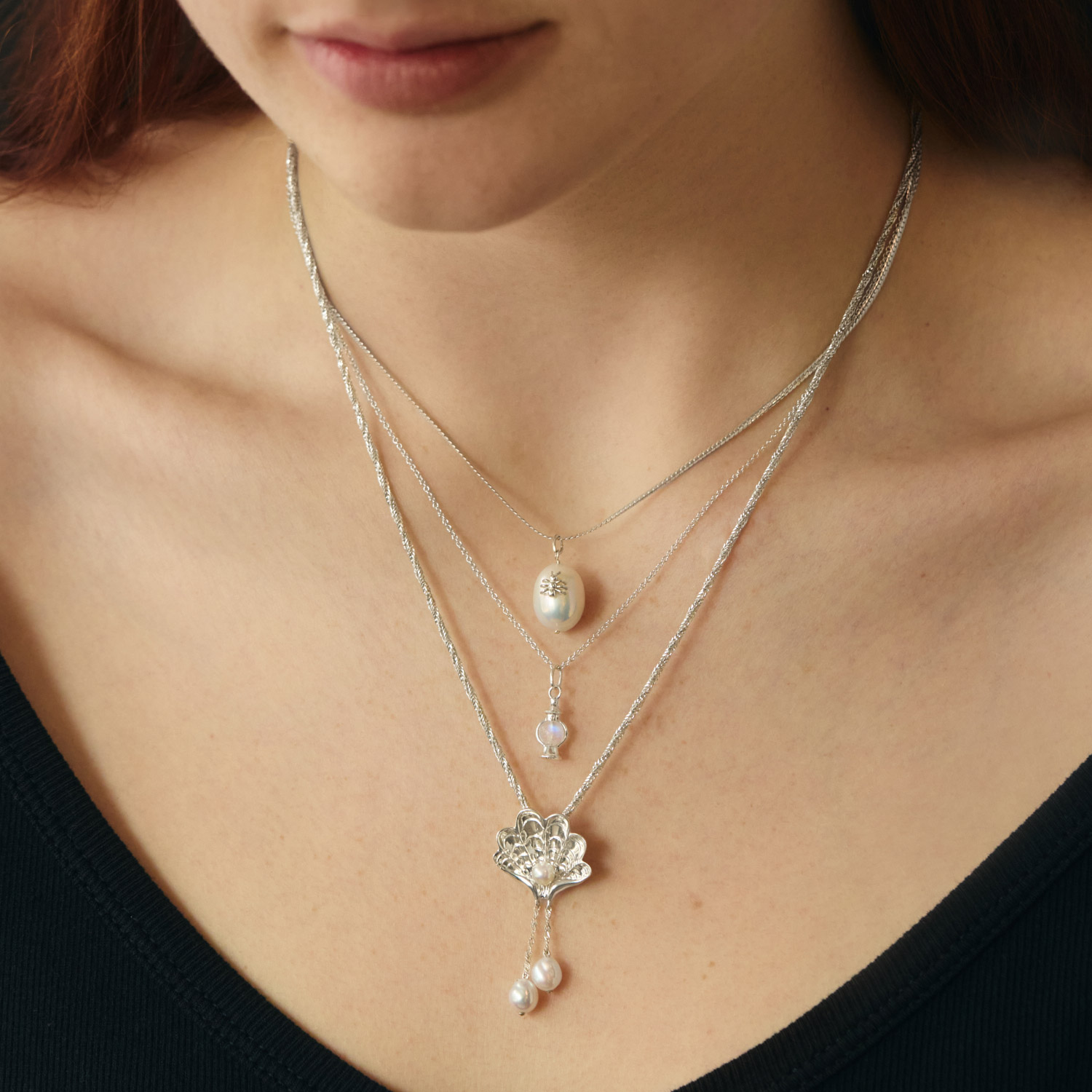 Honey Water Pearl Silver Charm - Image 9