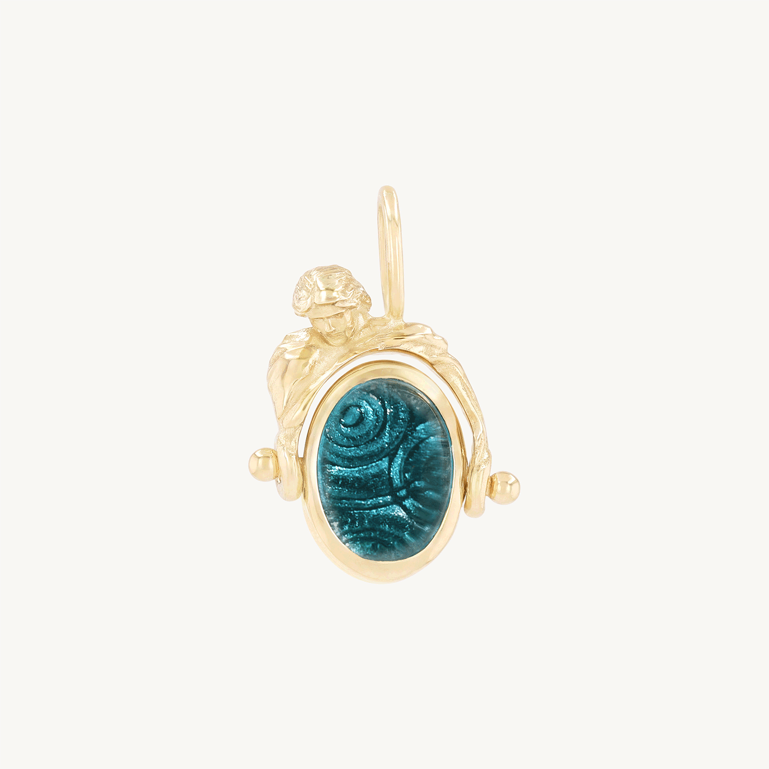 Here is Someone Gold Charm