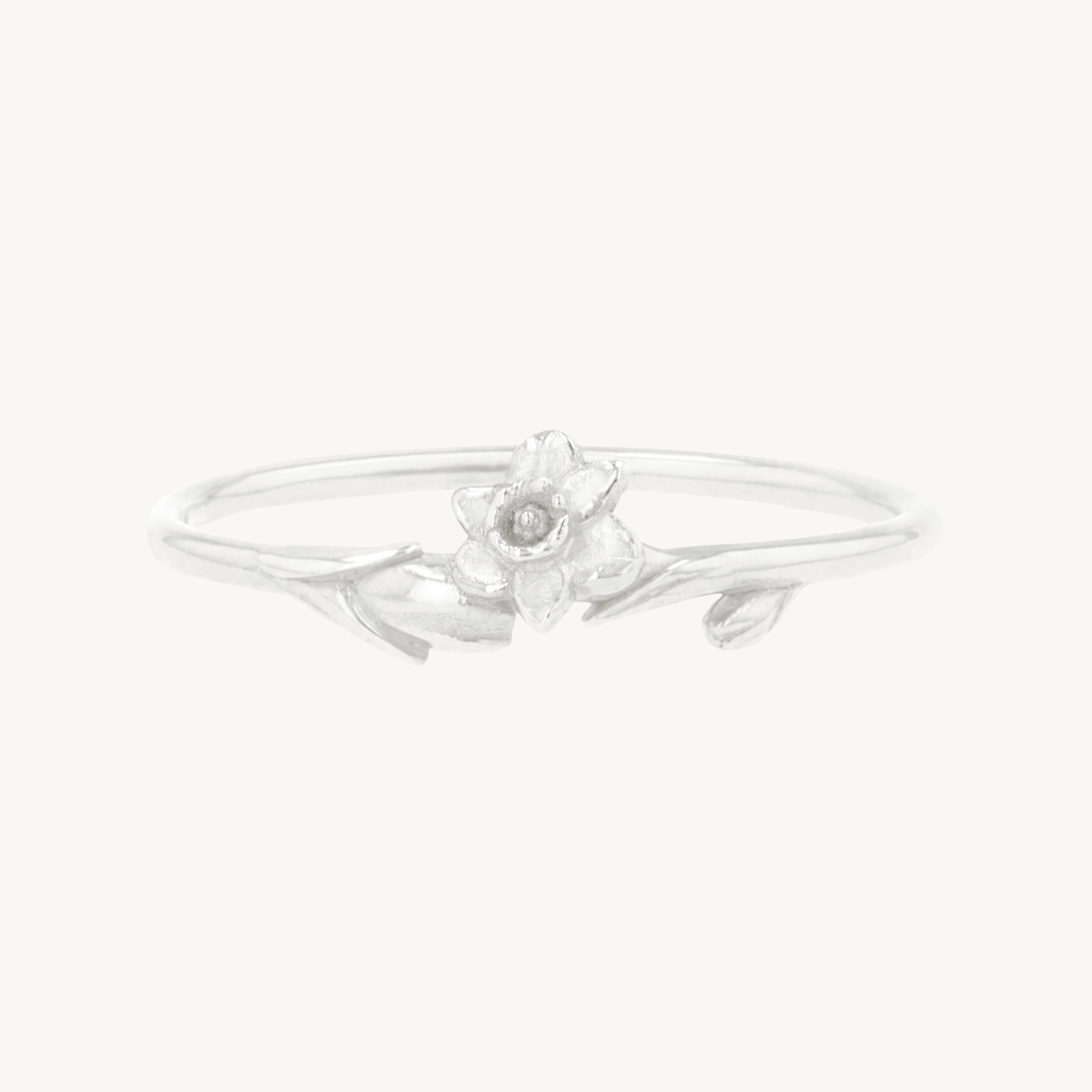 Flowers in a Vase Silver Ring - Image 9