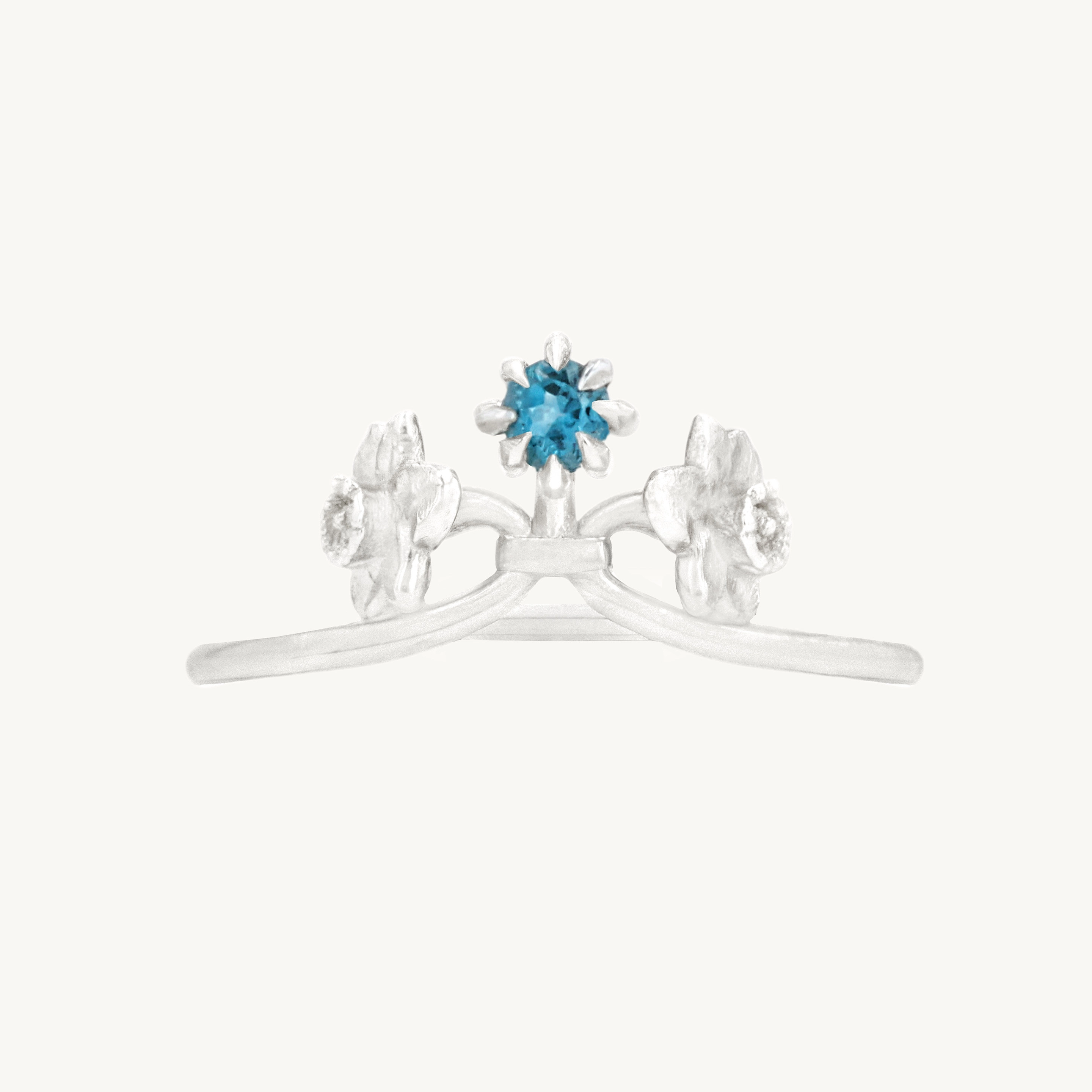 Topaz Flowers in a Vase Ring - Image 8