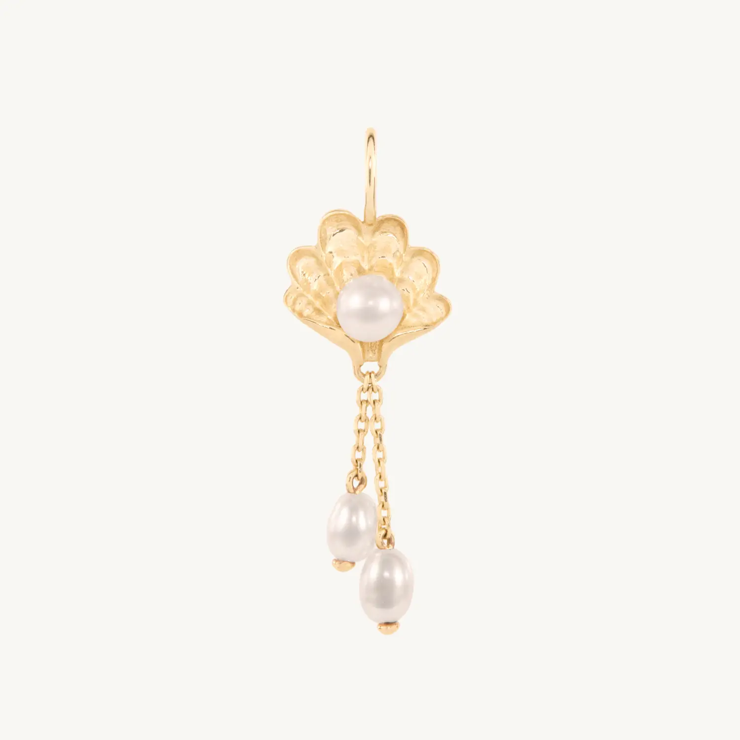 Venus from a Shell Gold Charm