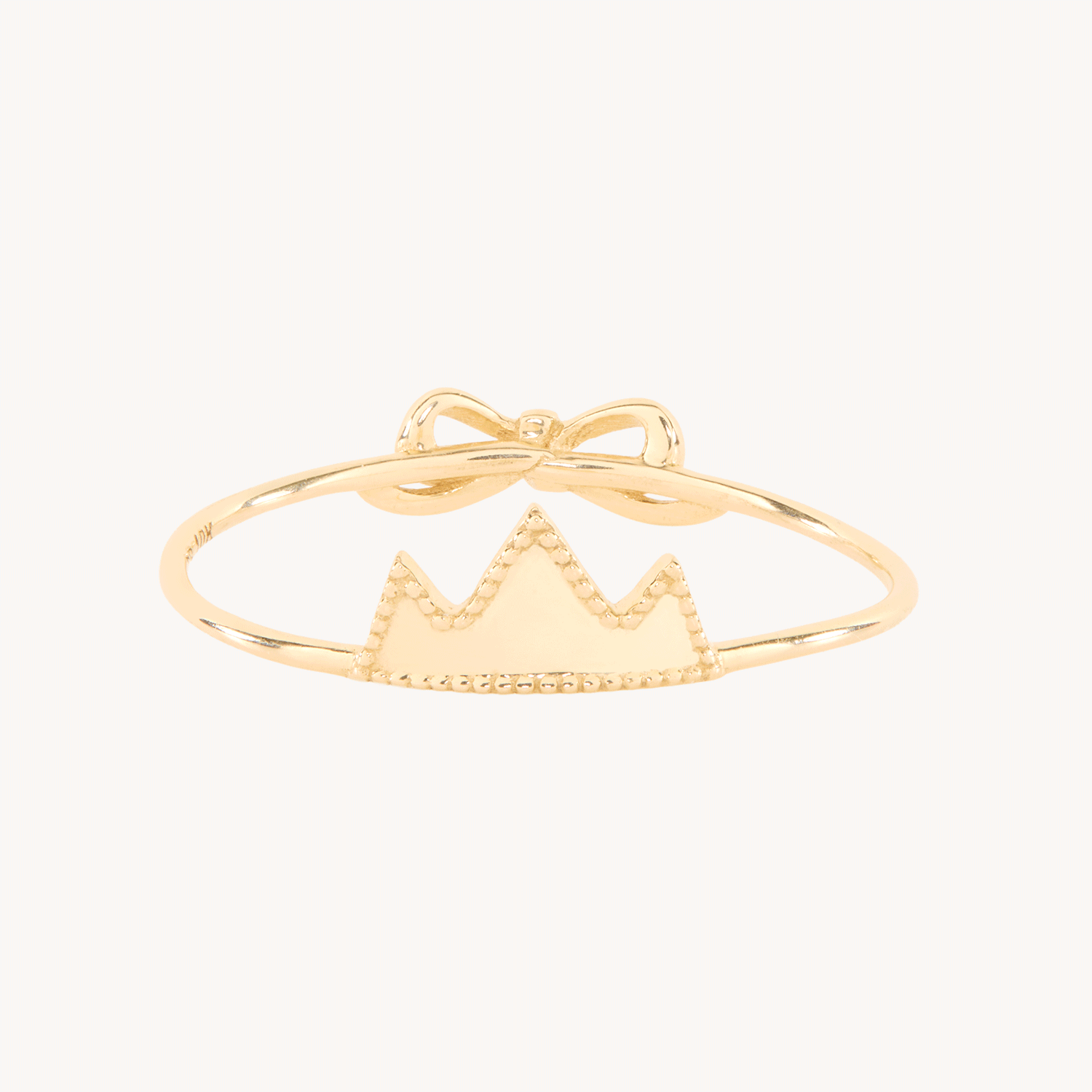 Paper Crown Gold Ring