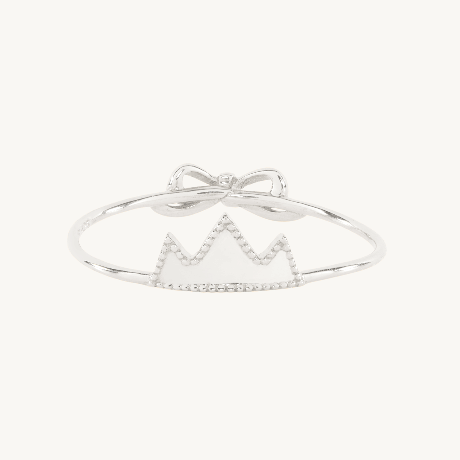 Paper Crown Silver Ring