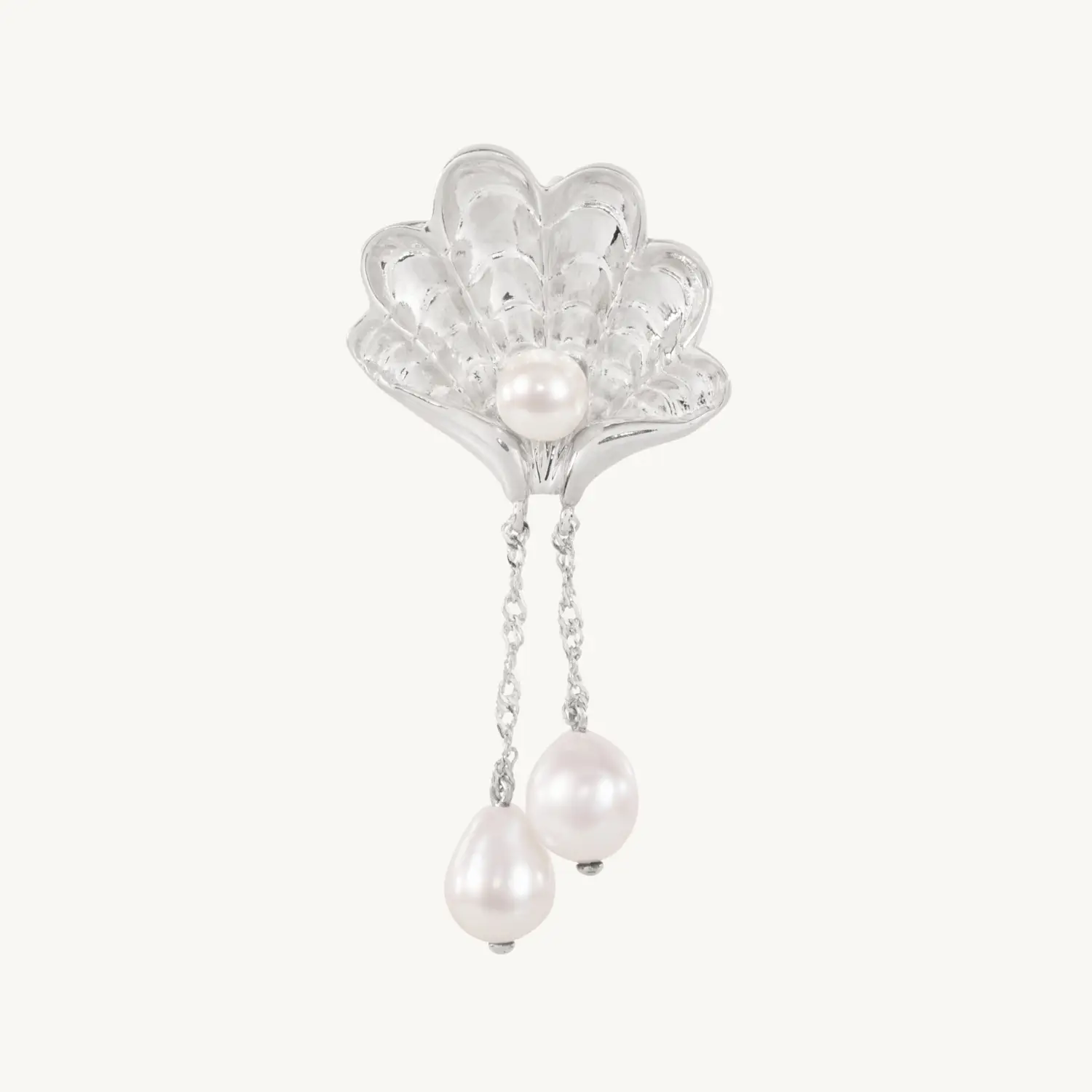 Venus from a Shell Convertible Brooch Silver Charm