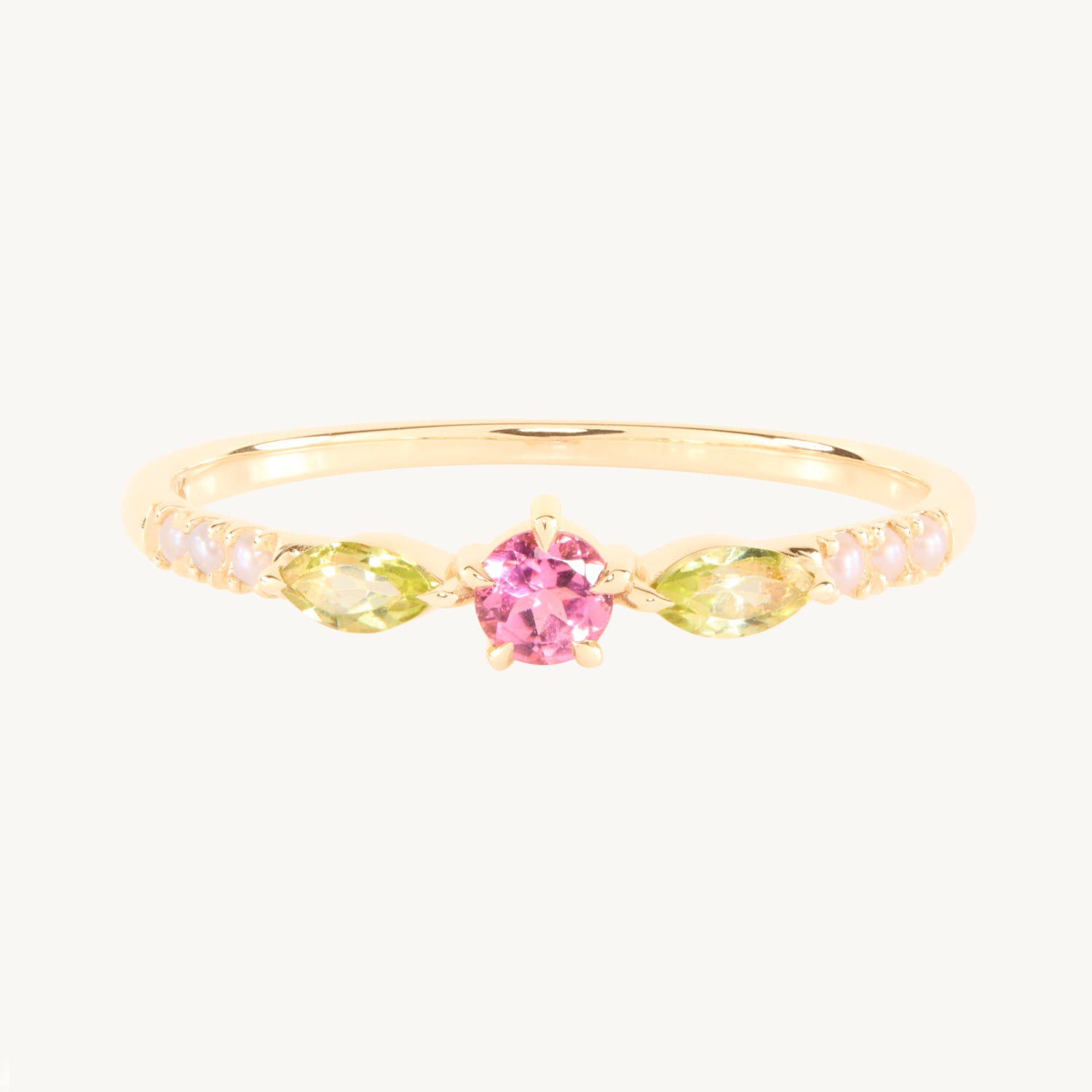 Tourmaline Rosette Ring