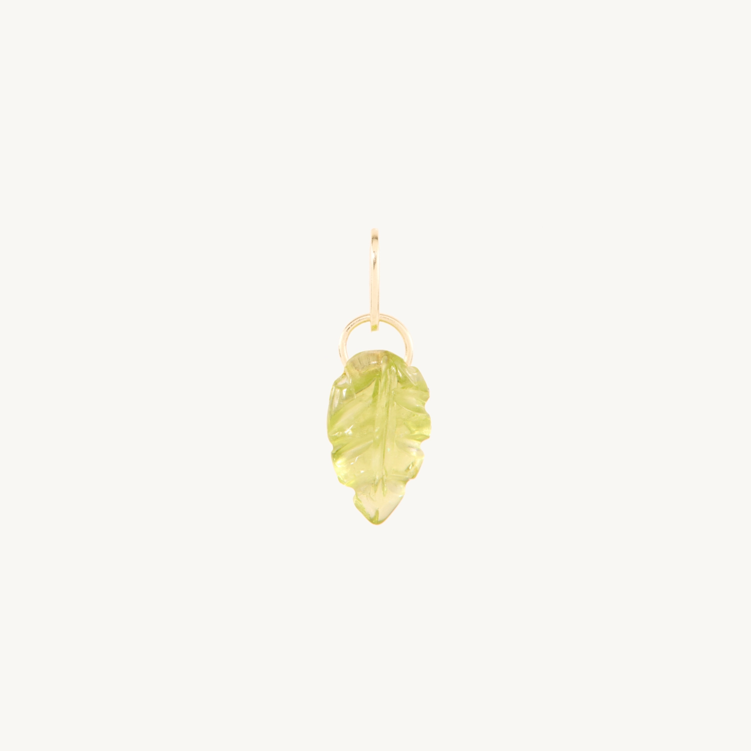 Little Peridot Leaf Charm - Image 16