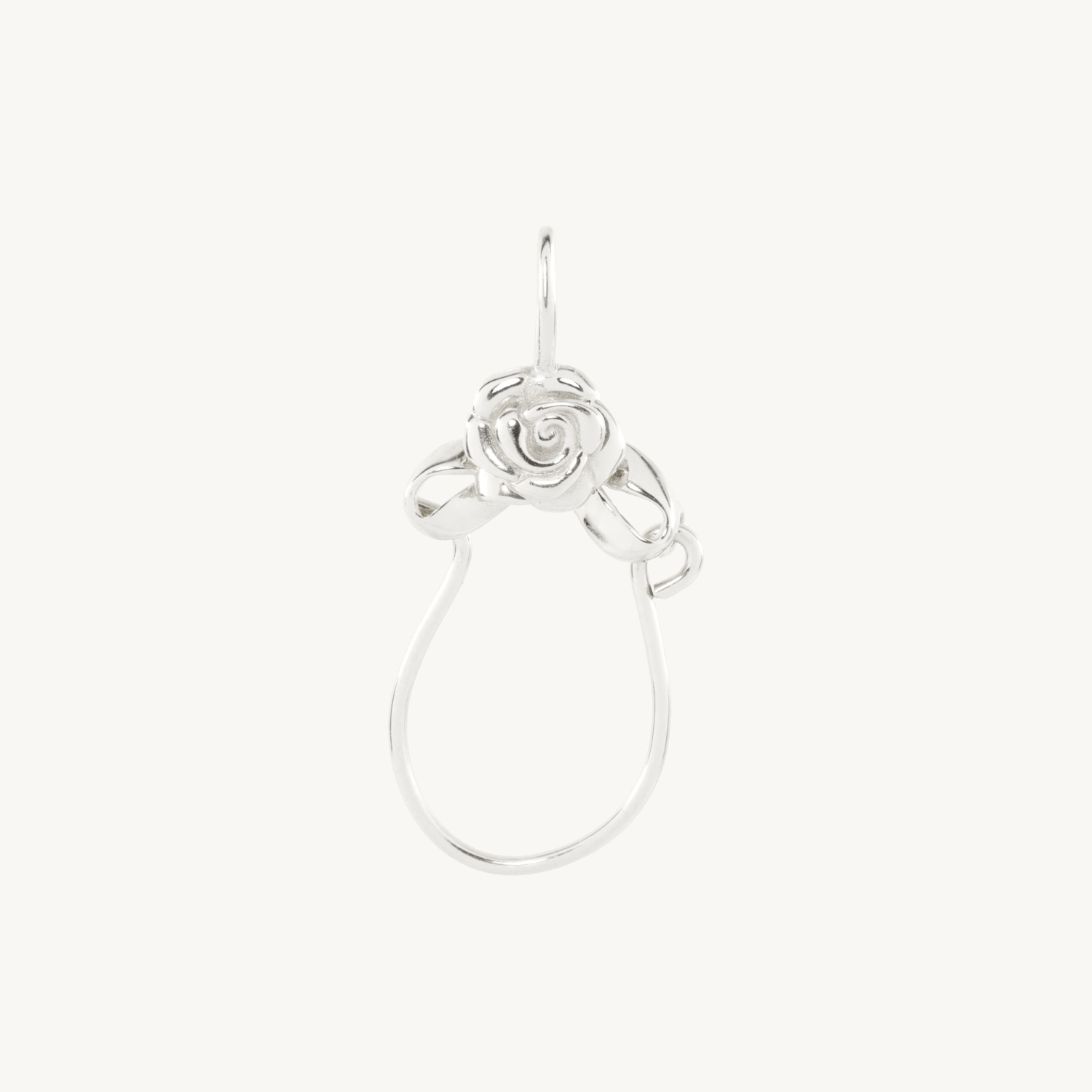 Rosette Silver Charm Holder - Image 11