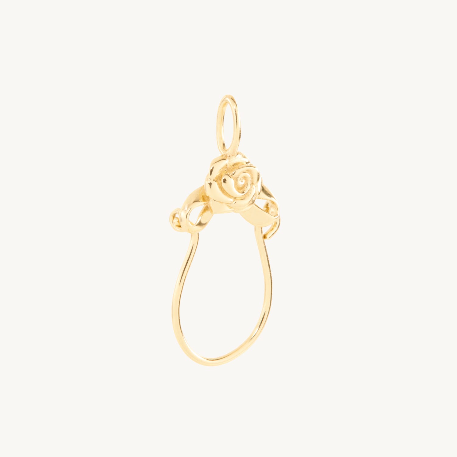 Rosette Gold Charm Holder - Image 3