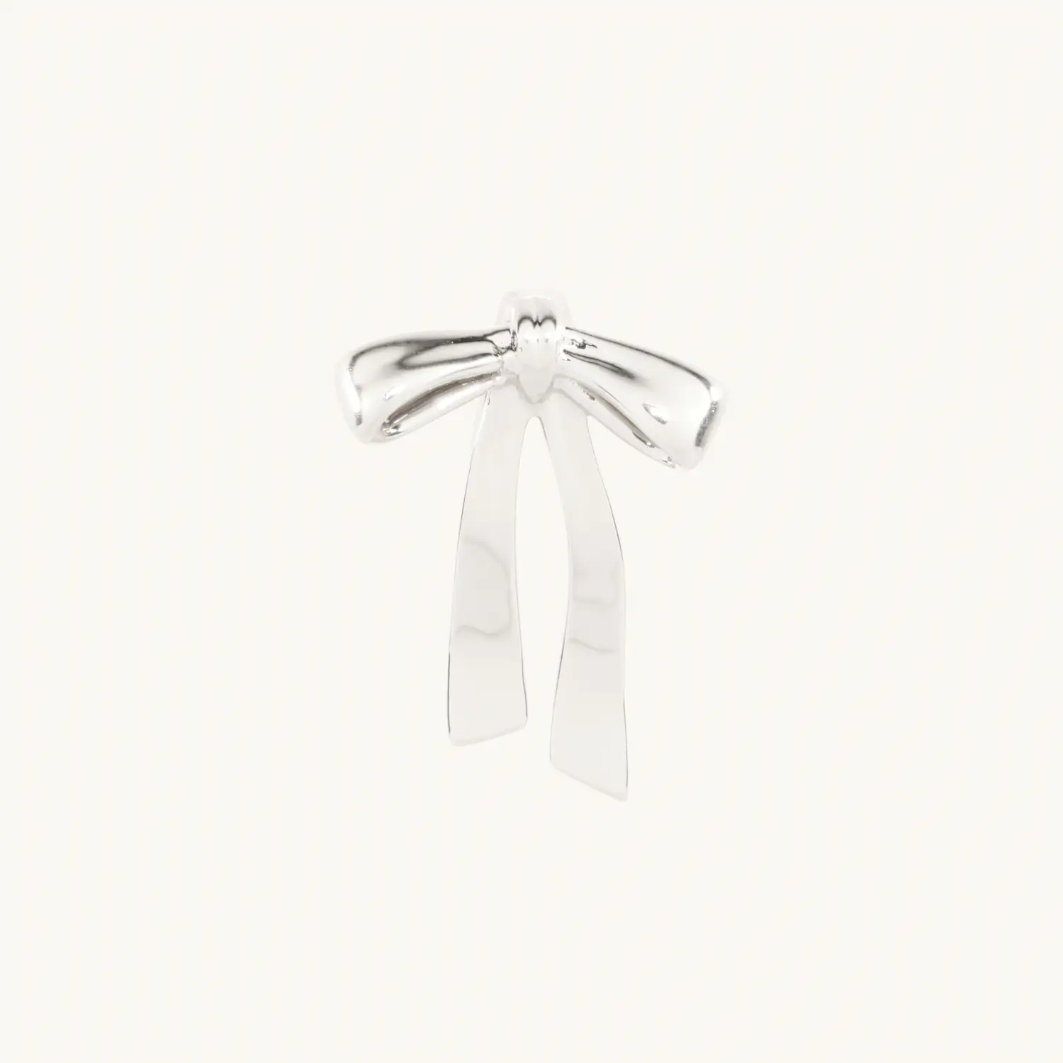 Lovesick Bow Charm, Silver
