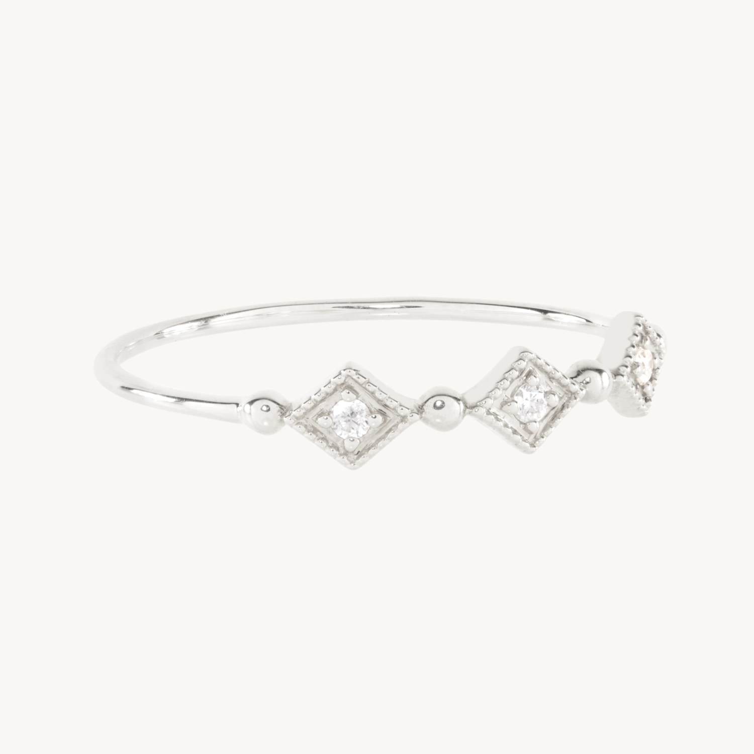 Cuckoo Ballet Diamond Ring, Silver - Image 12