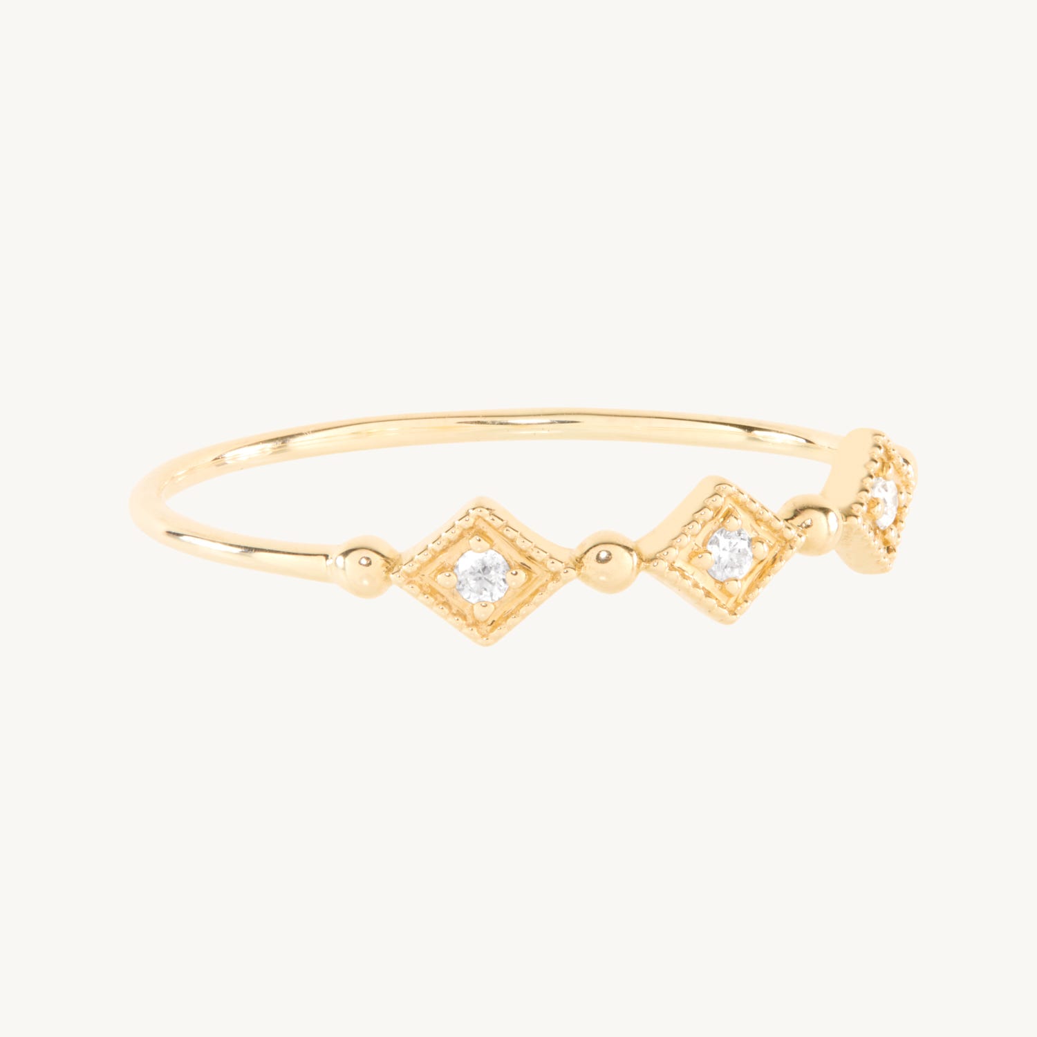 Alternative view of Cuckoo Ballet Diamond Ring, Yellow Gold