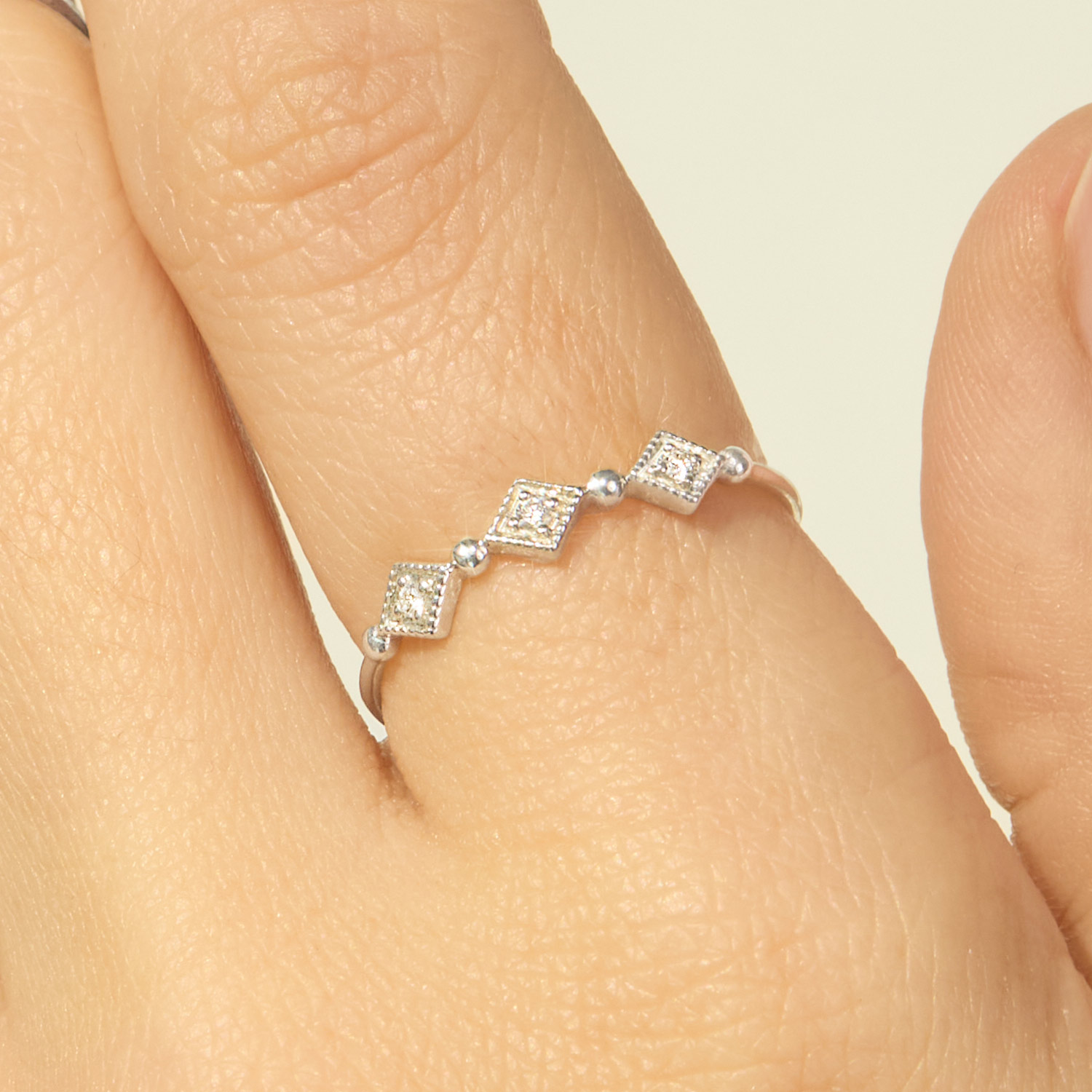 Cuckoo Ballet Diamond Ring, Silver - Image 4