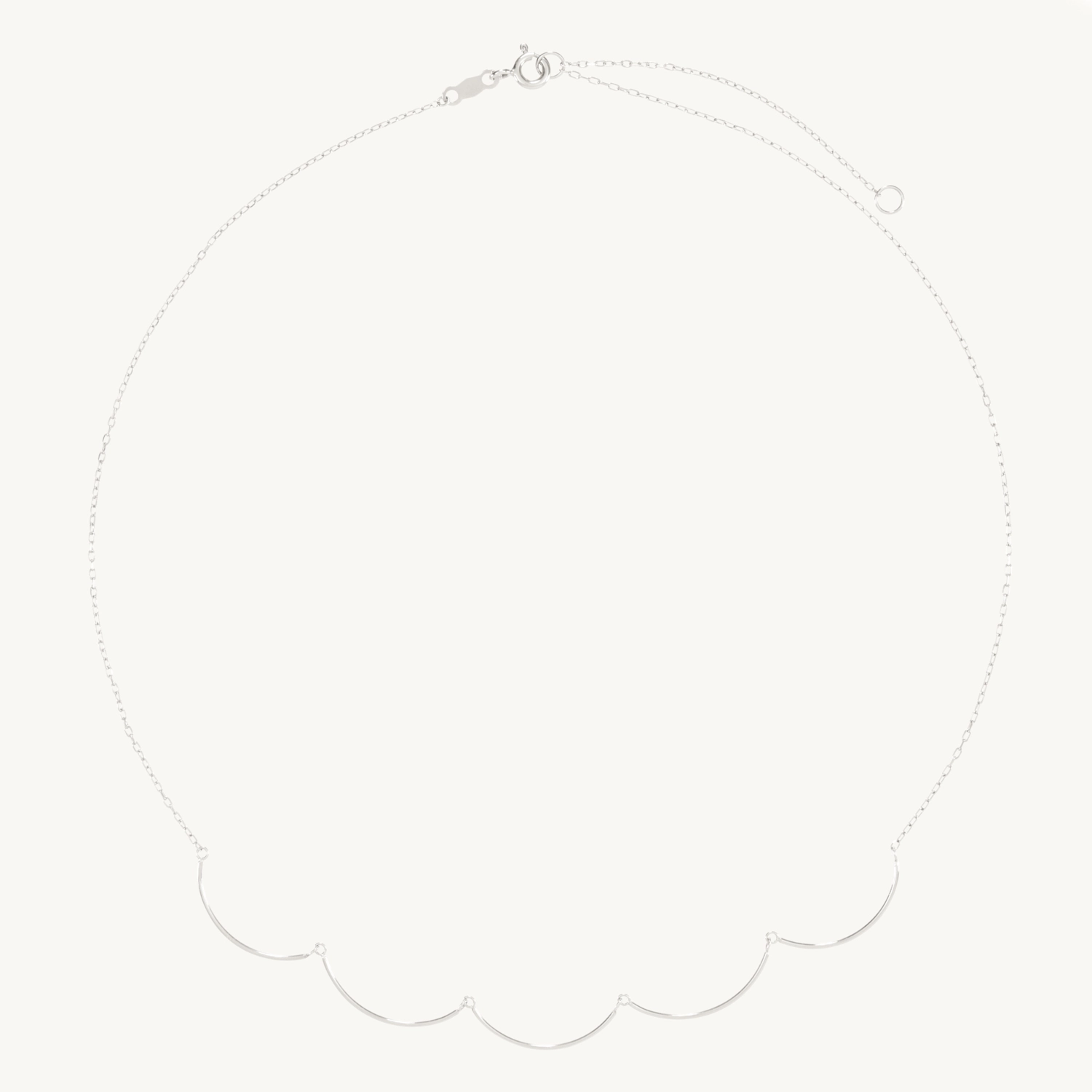 Theater Curtain Necklace, Silver - Image 9