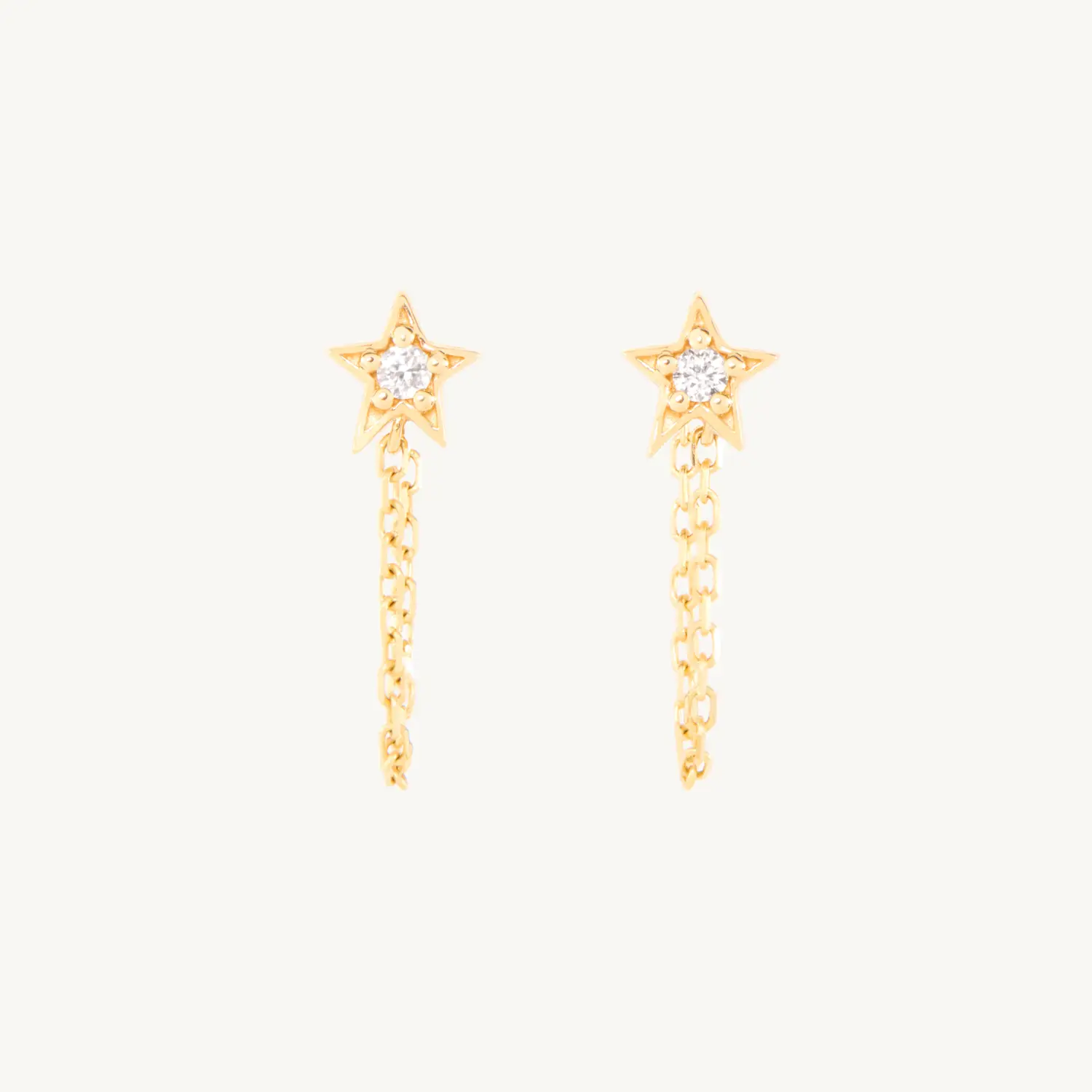 Nocturne Diamond Star Earring, Gold