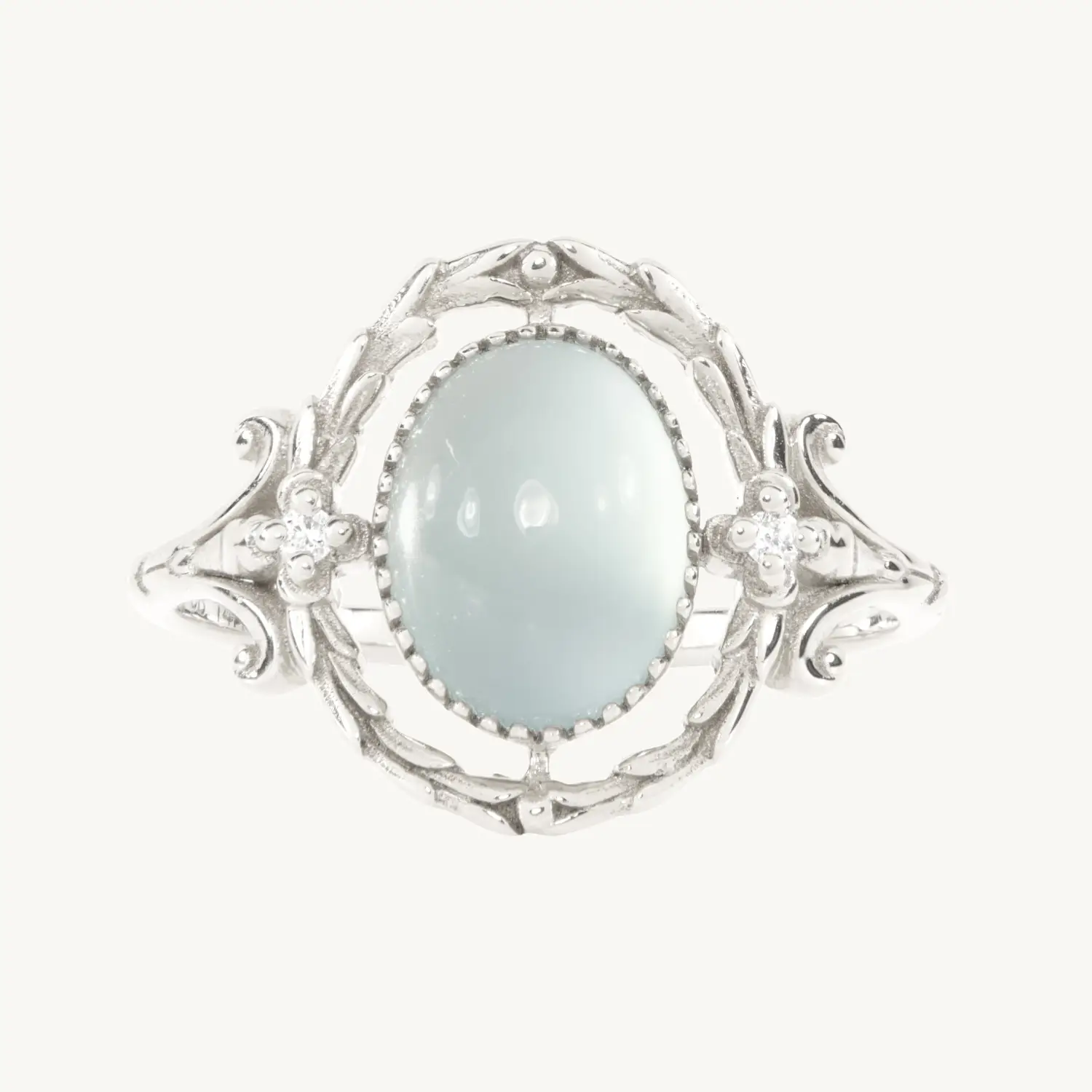 Forget Me Not Silver Ring
