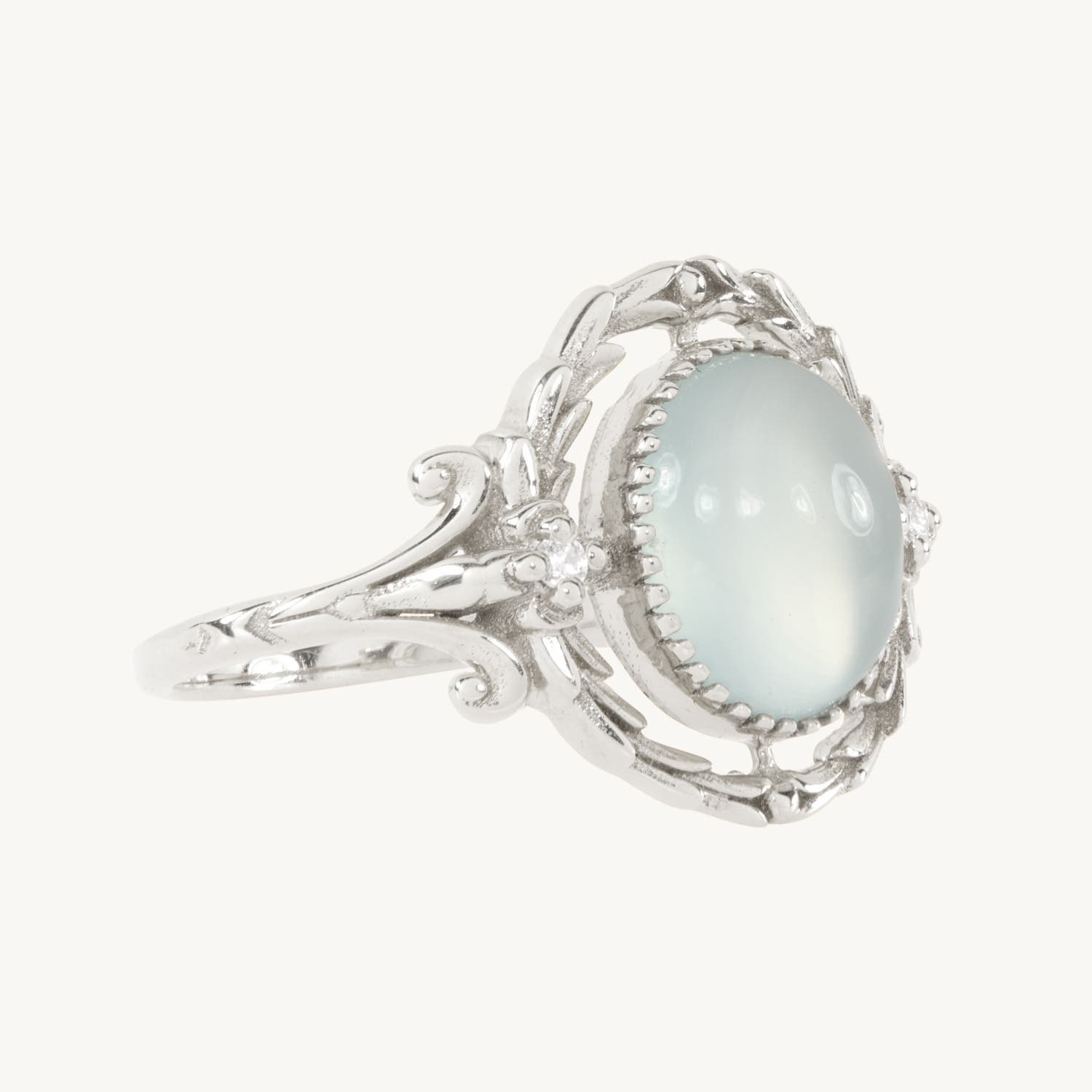 Alternative view of Forget Me Not Silver Ring
