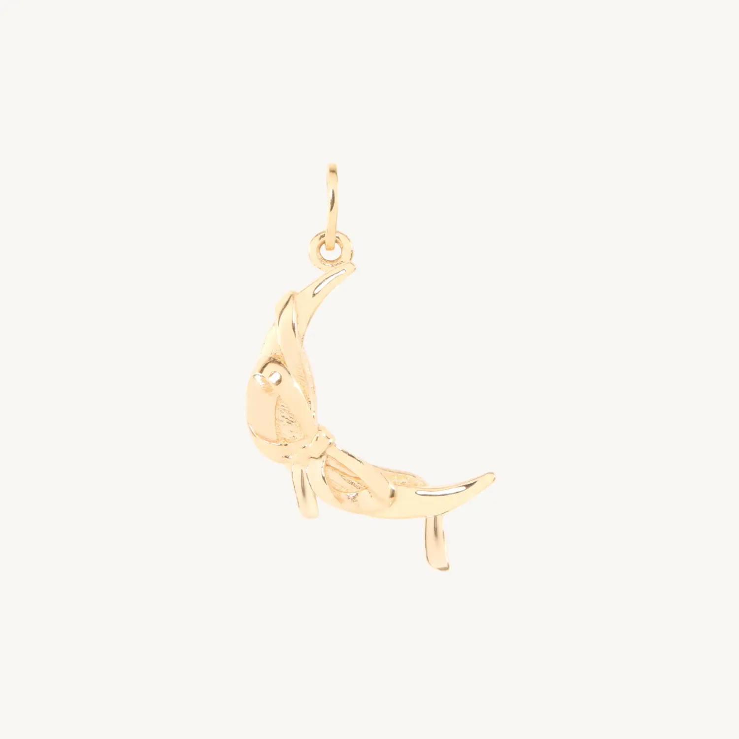 Serendipity Moon Charm, Gold