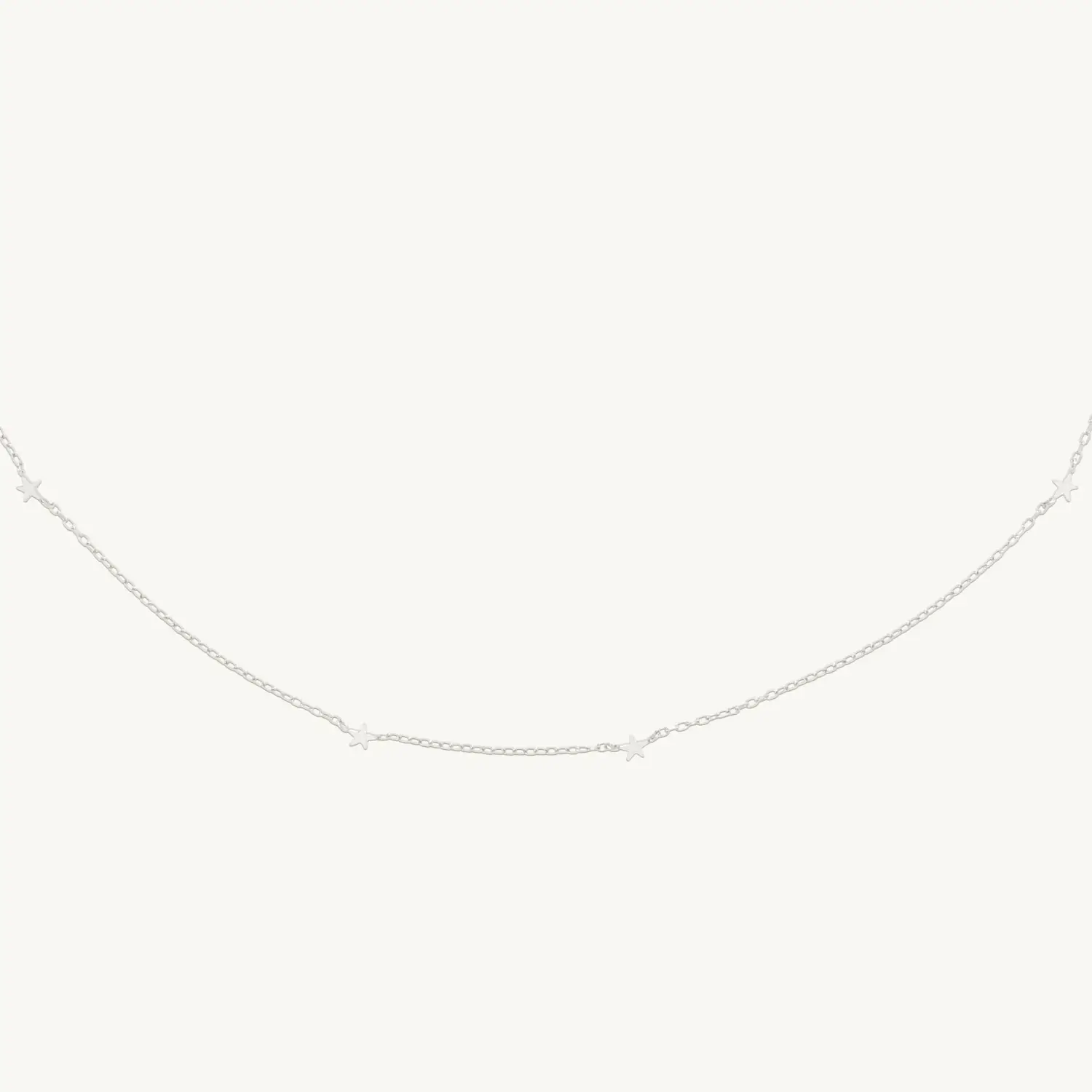 Nocturne Star Necklace, Silver