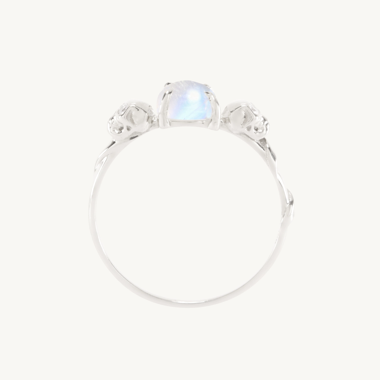 Love You Forever Skull Ring, Silver - Image 13