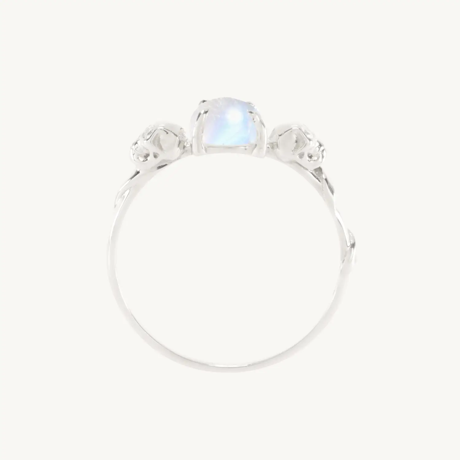 Love You Forever Skull Ring, Silver - Image 3