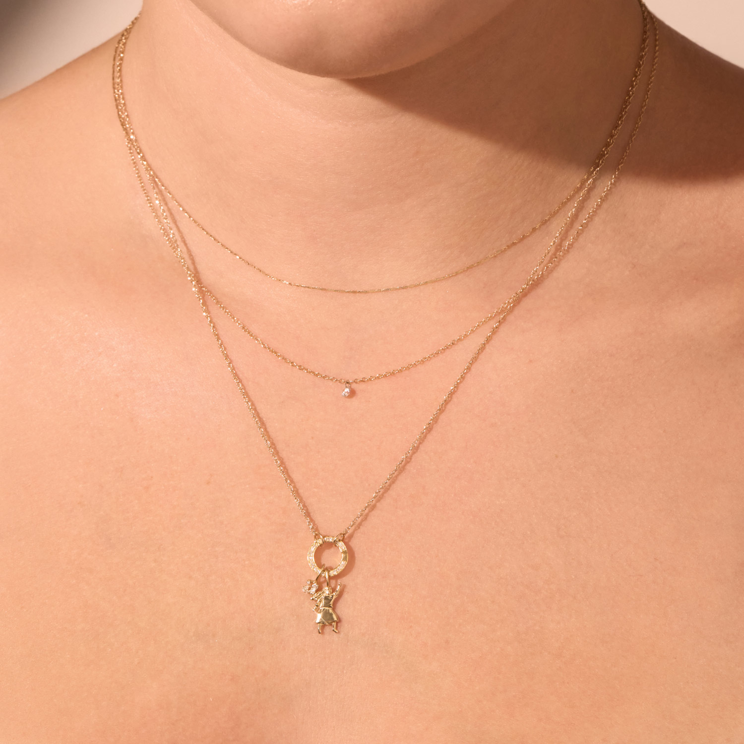 Peaceful Girl With Fist Charm - Image 5