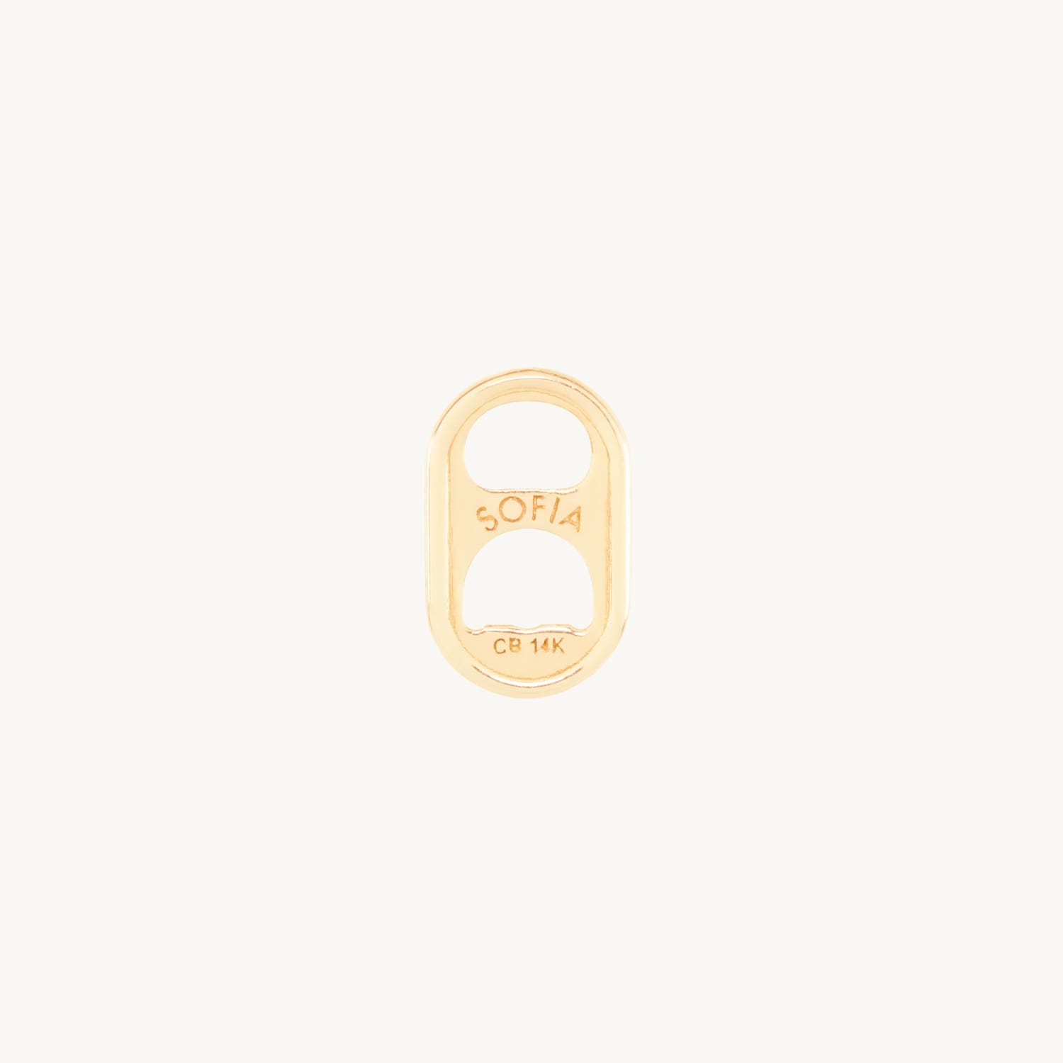 Alternative view of Can Tab Gold Charm
