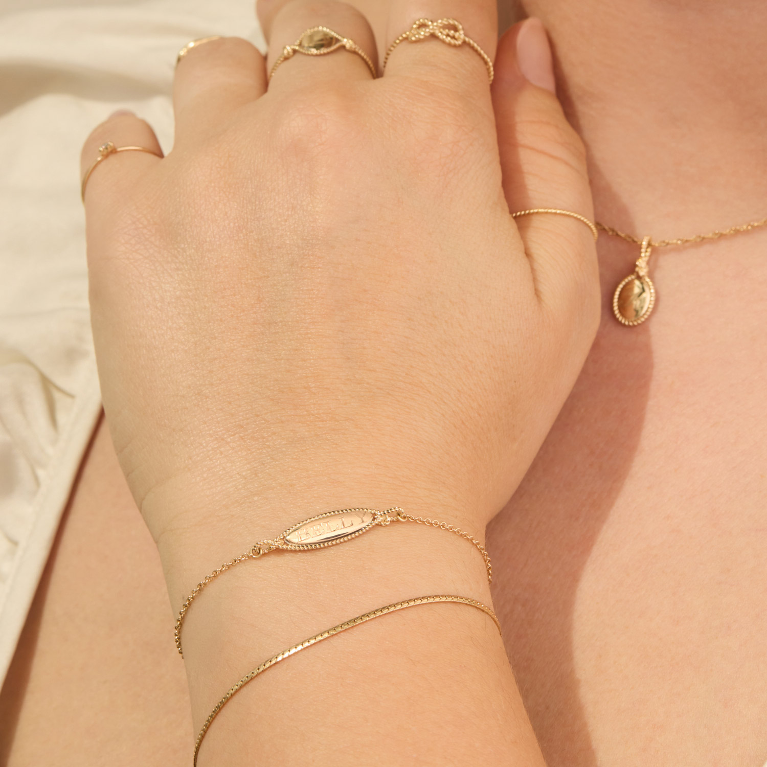 Love Knot Gold Infinity Ring - Image 6