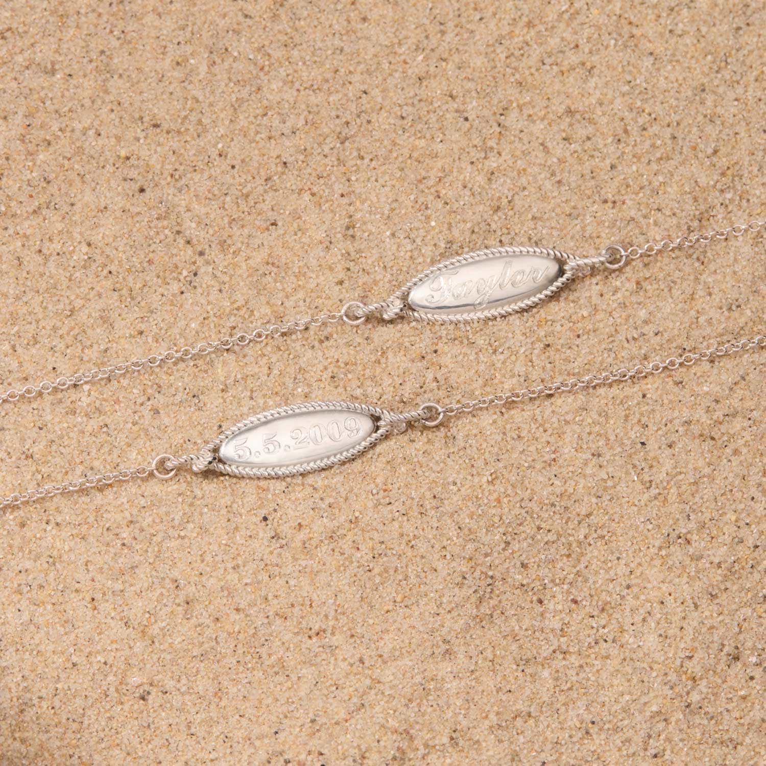 Love Knot Silver Signet Bracelet - Image 6