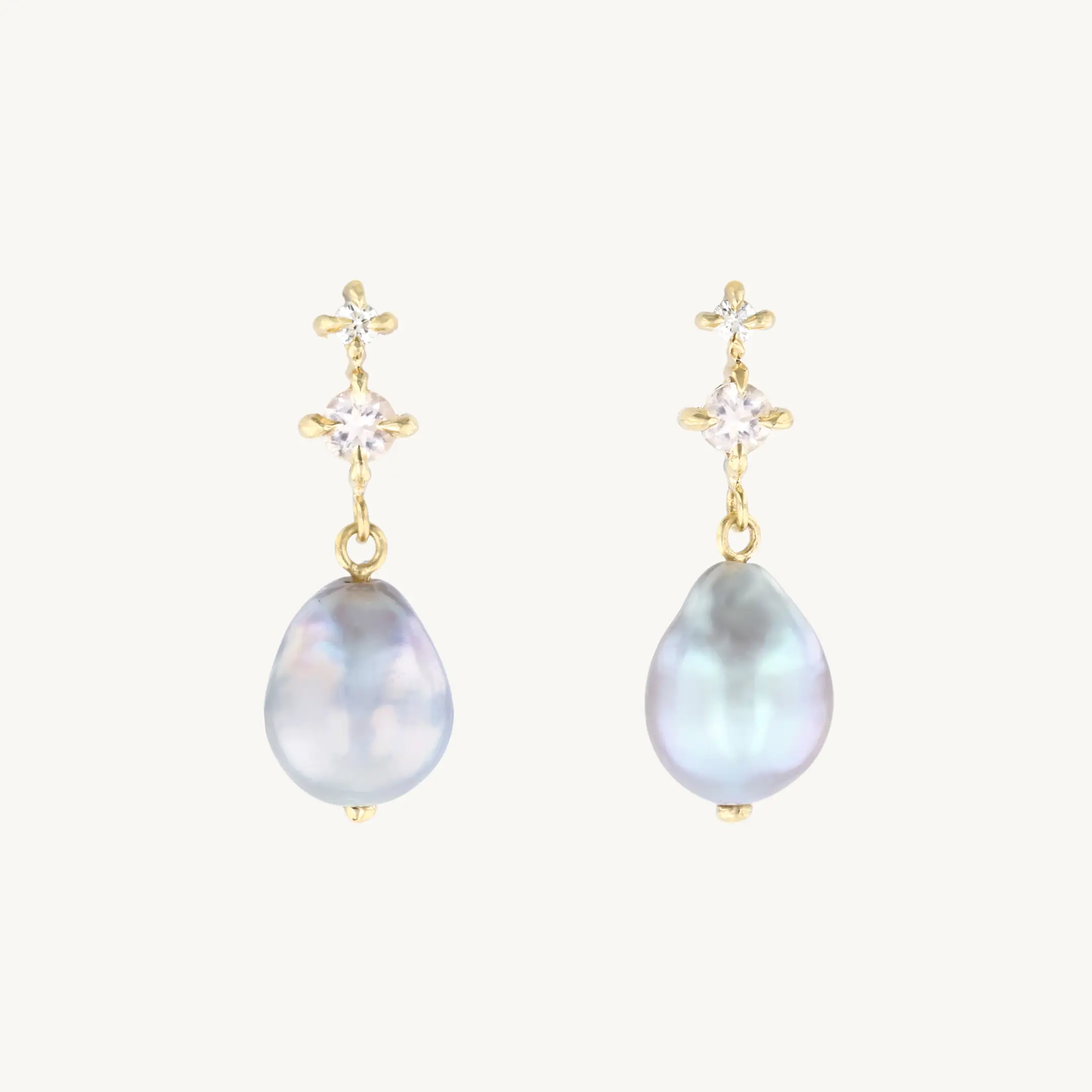 Vito's Pink Sky Pearl Earrings (pair)