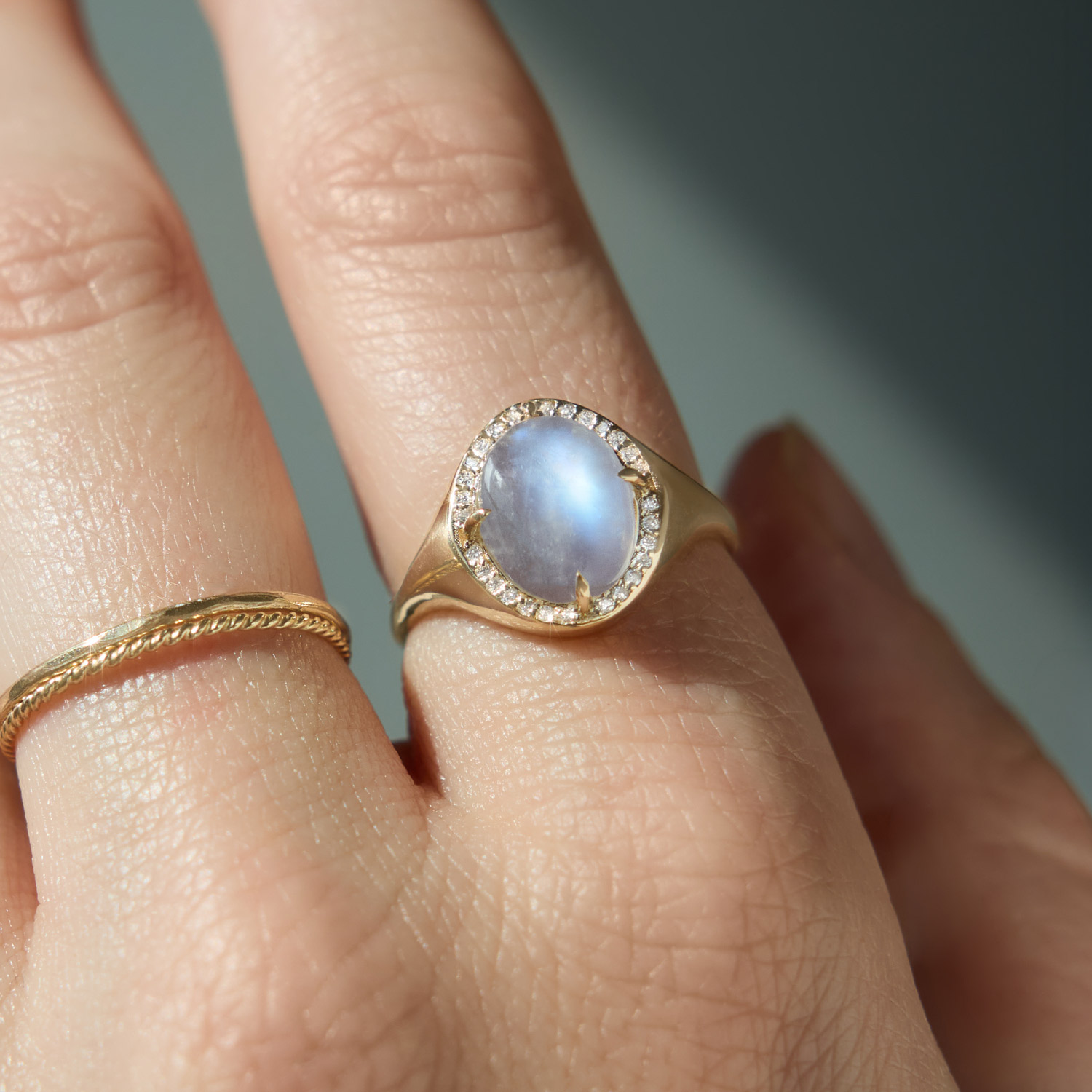 Tanaquil Moonstone Signet Ring - Image 3