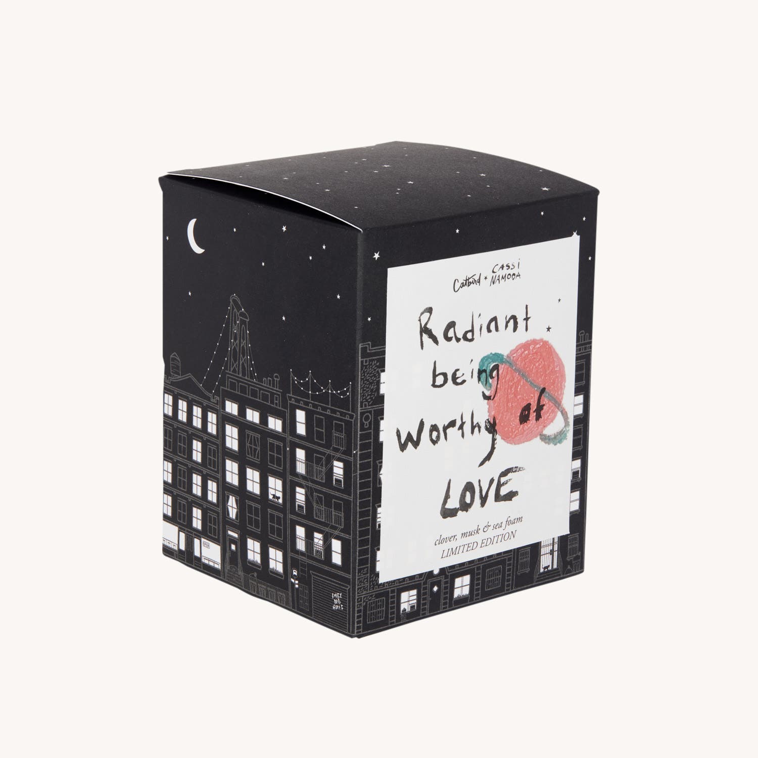 Alternative view of Radiant Being Worthy of Love Candle