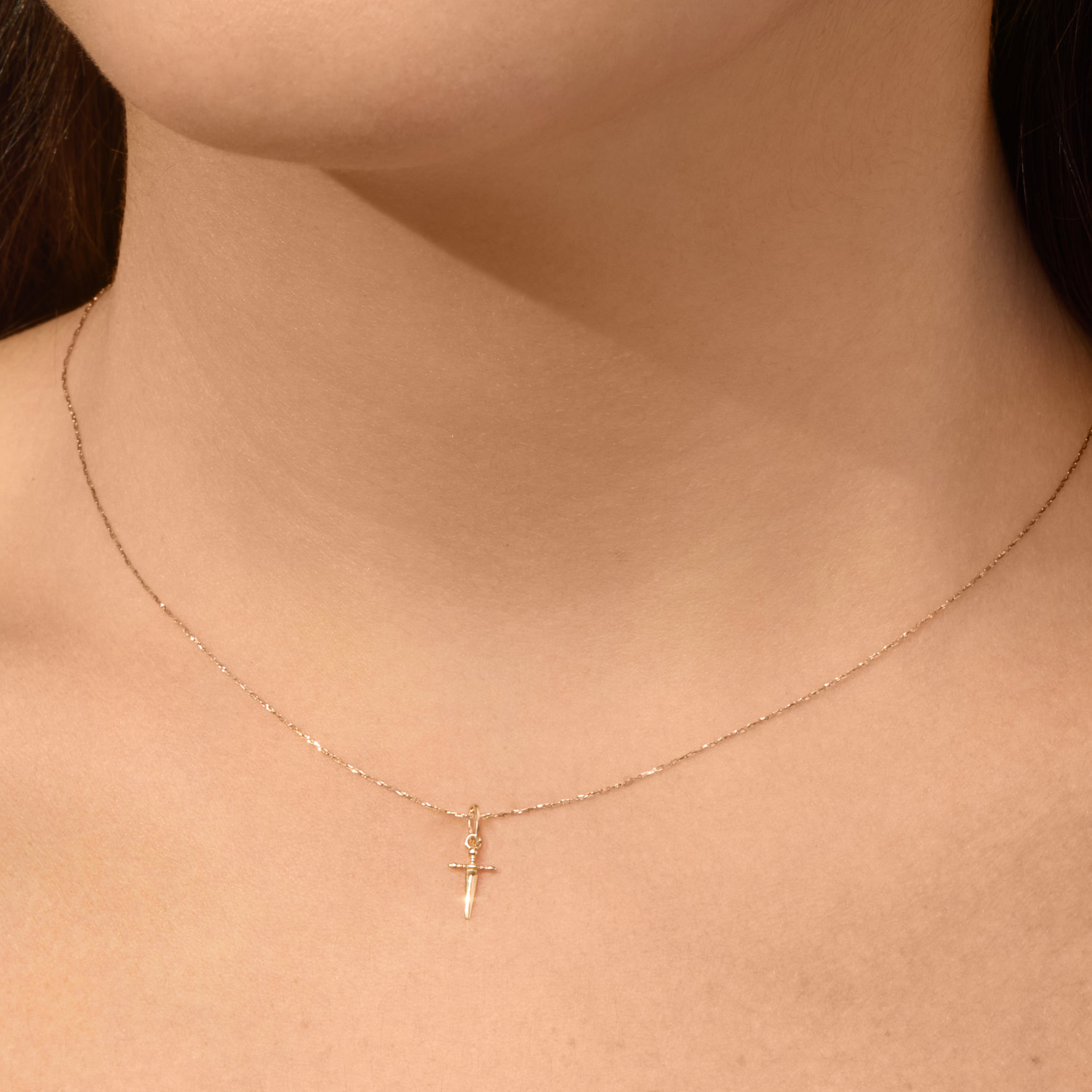 Tiniest Tender Touches Gold Dagger Charm - Image 4