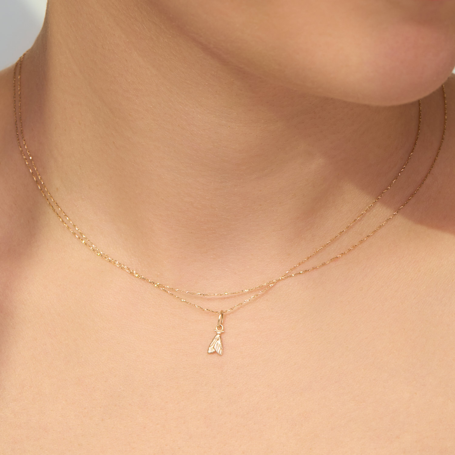 Little Changes Moth Gold Charm - Image 3