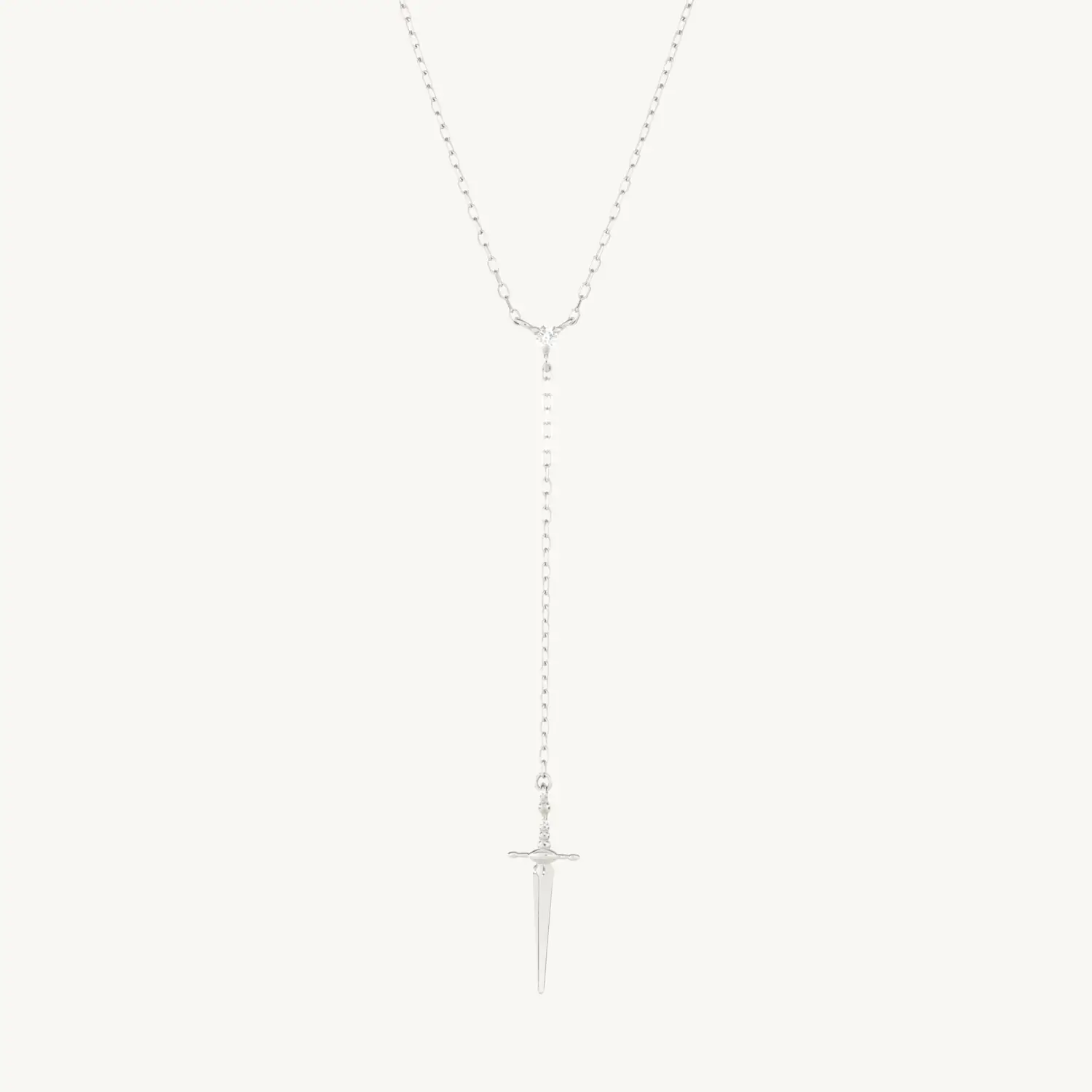 Tender Touches Silver Dagger Necklace