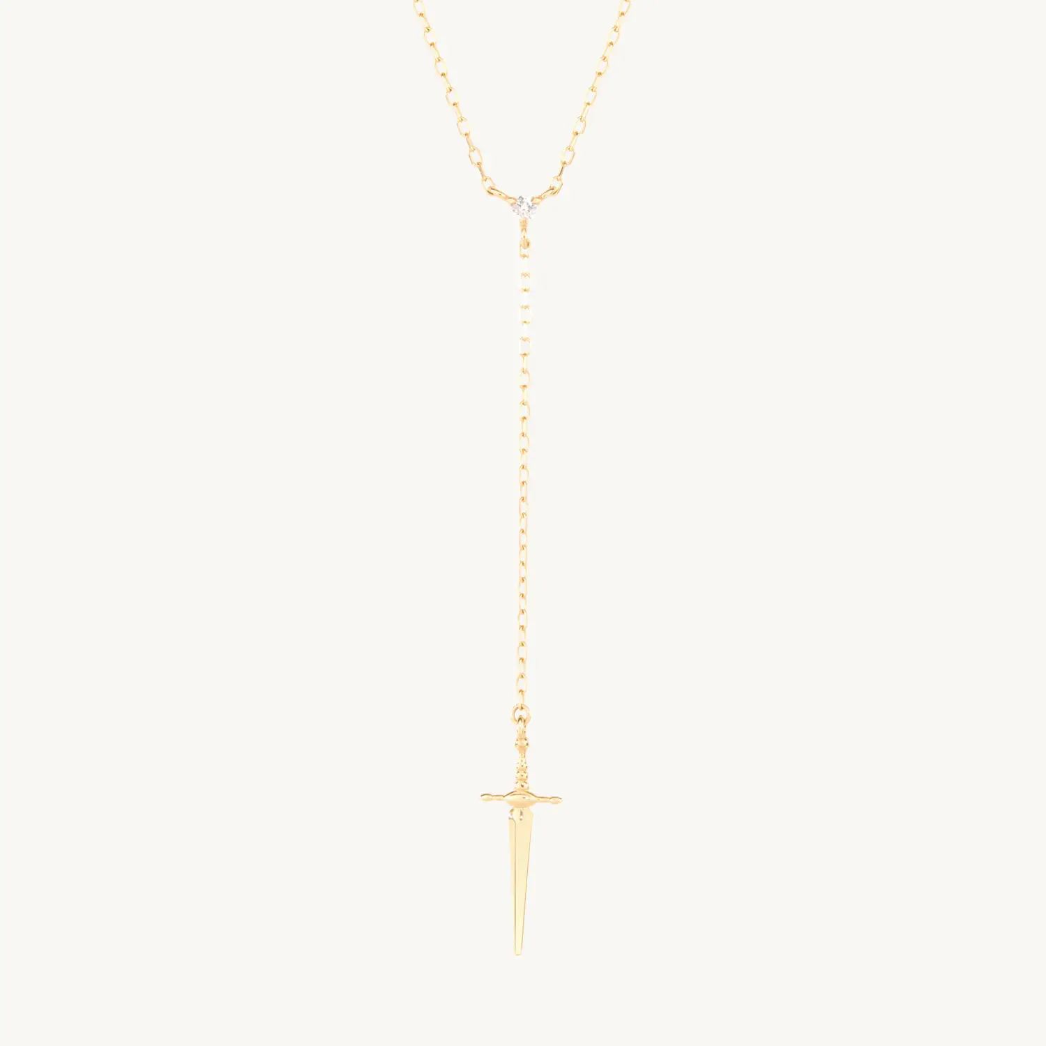 Tender Touches Gold Dagger Necklace