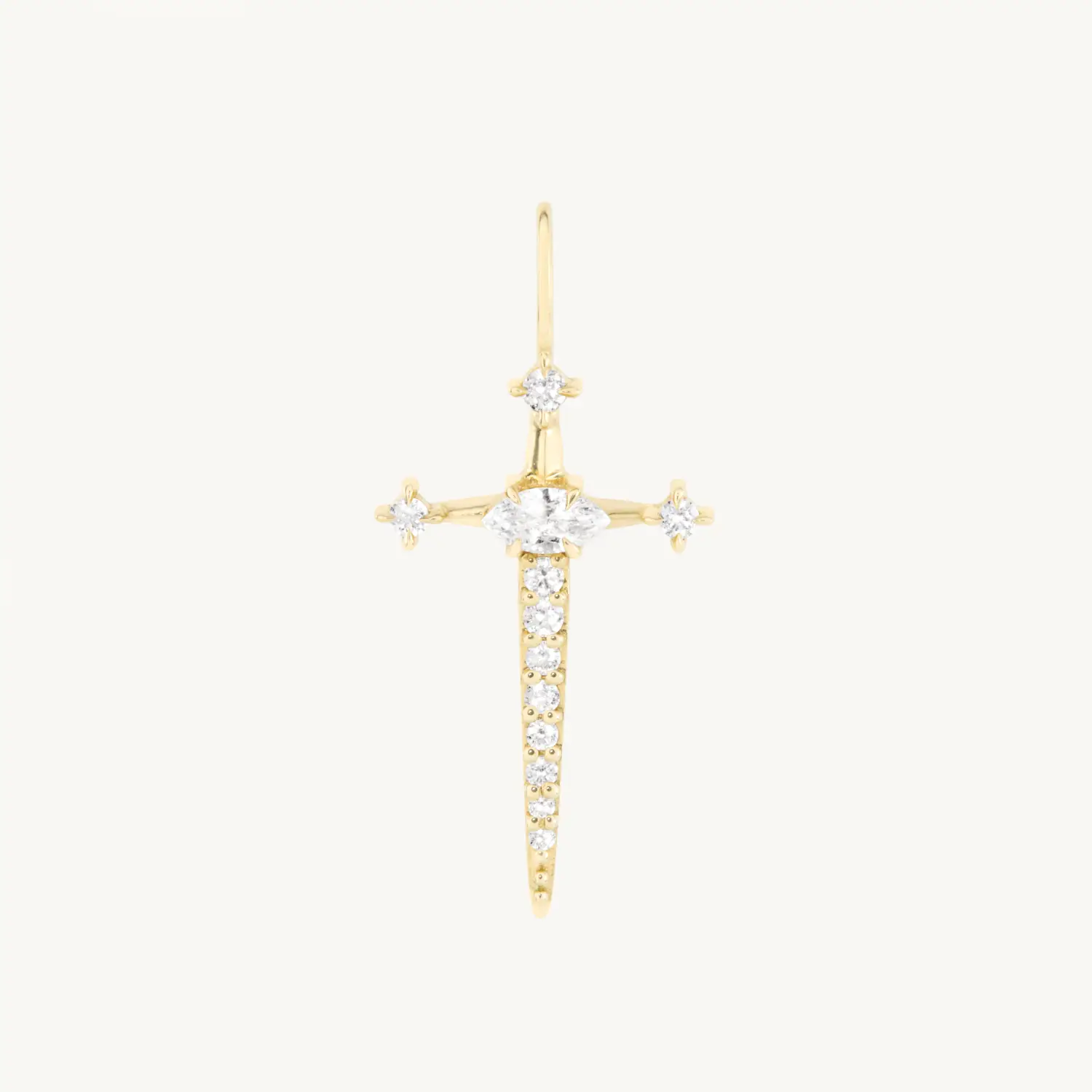 Tender Touches Diamond Dagger Charm