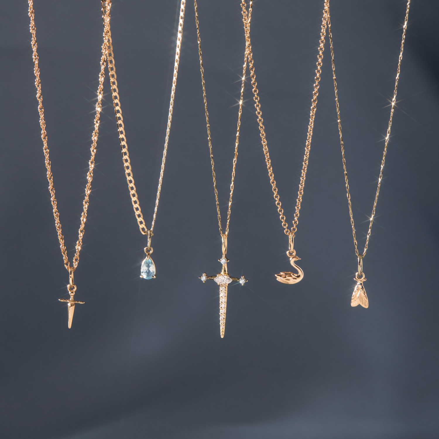 Tiniest Tender Touches Gold Dagger Charm - Image 8