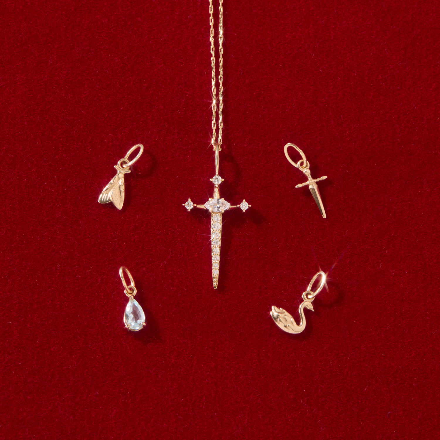 Drying Tears Gold Charm - Image 9