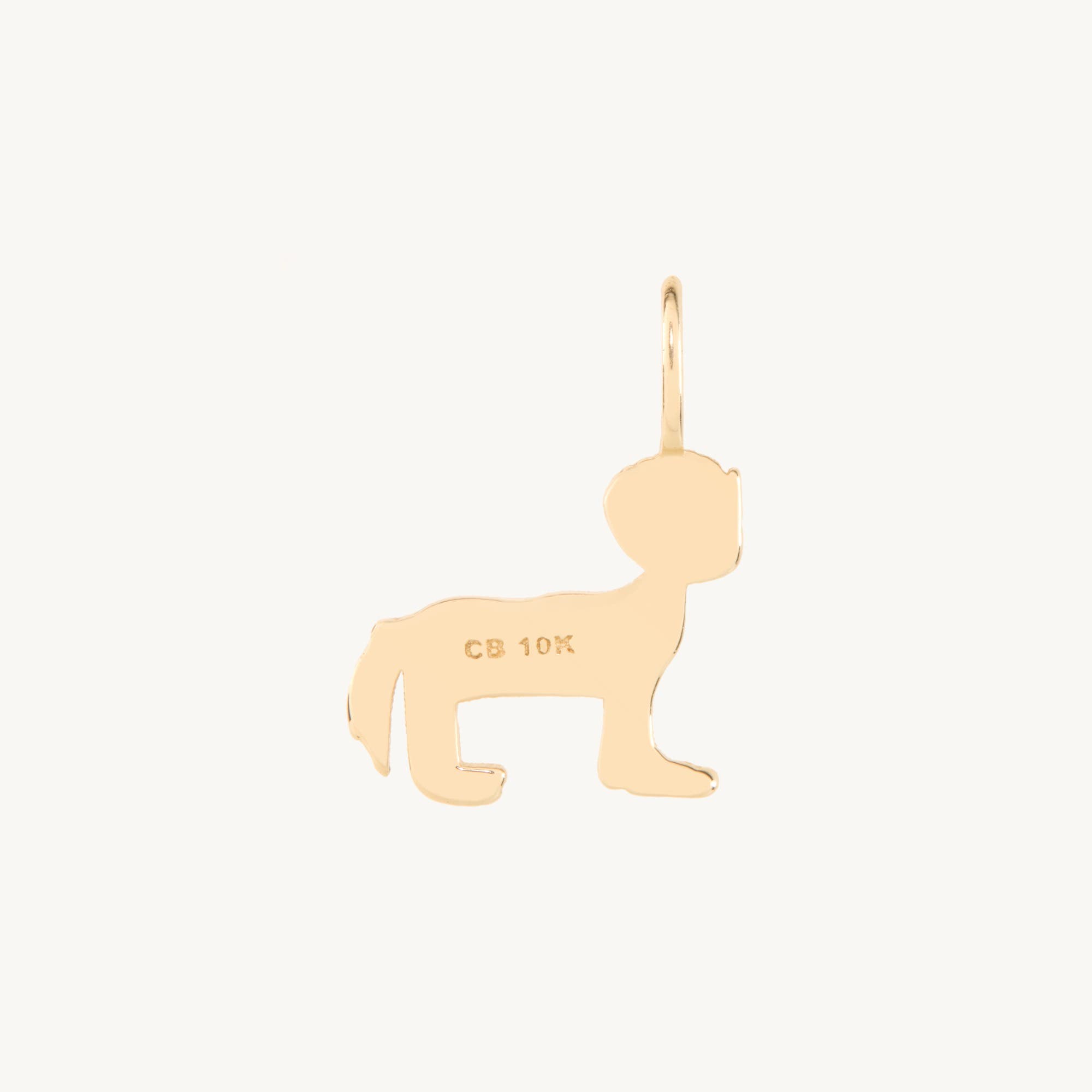 Alternative view of Horse with a Bowl Cut Gold Charm
