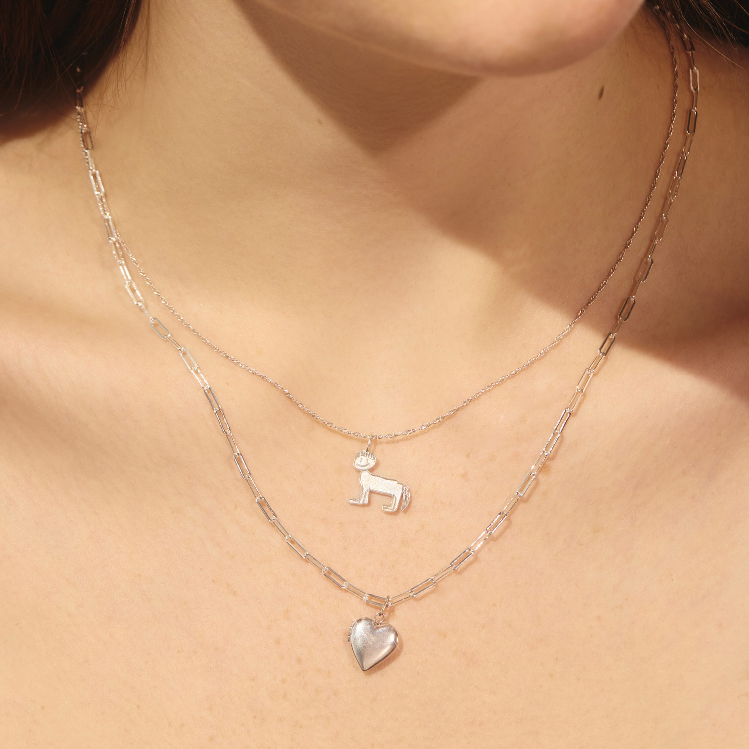 Horse with a Bowl Cut Silver Charm - Image 5