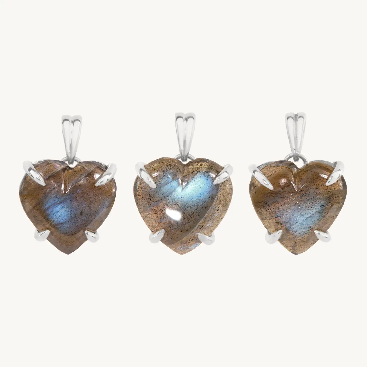 Afterglow Heart Silver Pendant