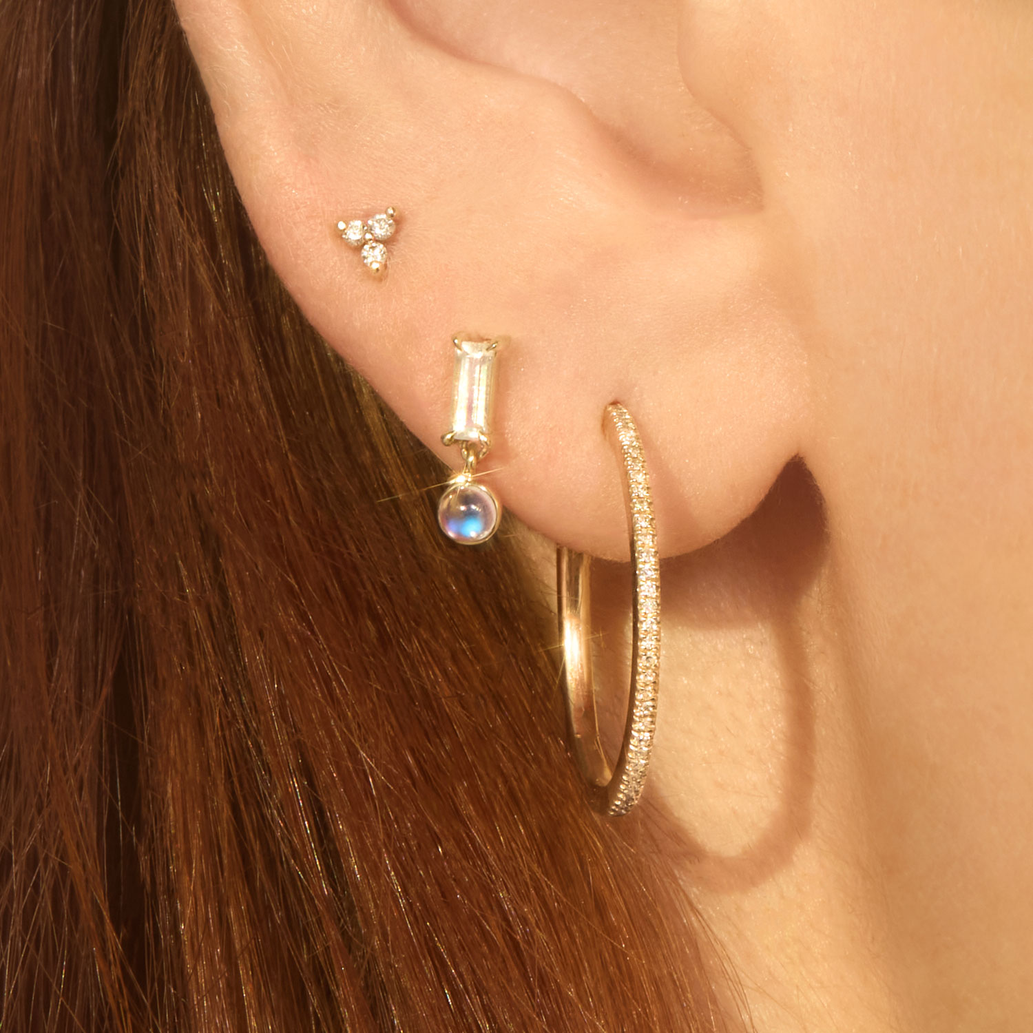 Miles of Light Moonstone Earring (single) - Image 8