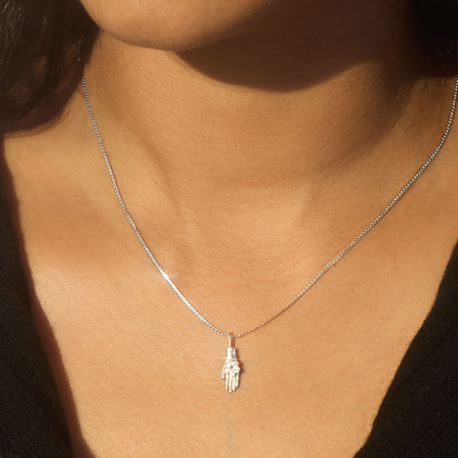 Night Blooming Jasmine Silver Charm - Image 5