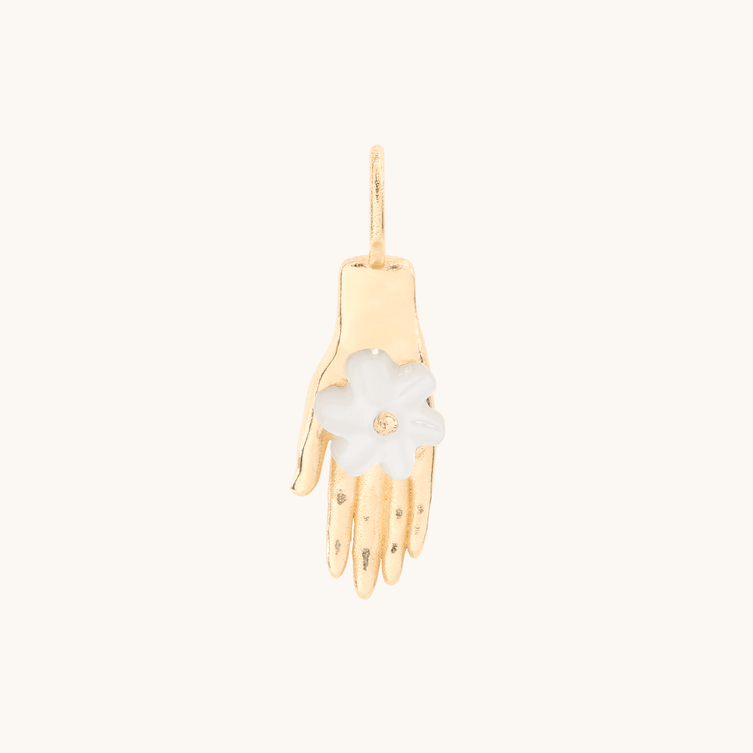 Alternative view of Night Blooming Jasmine Gold Charm