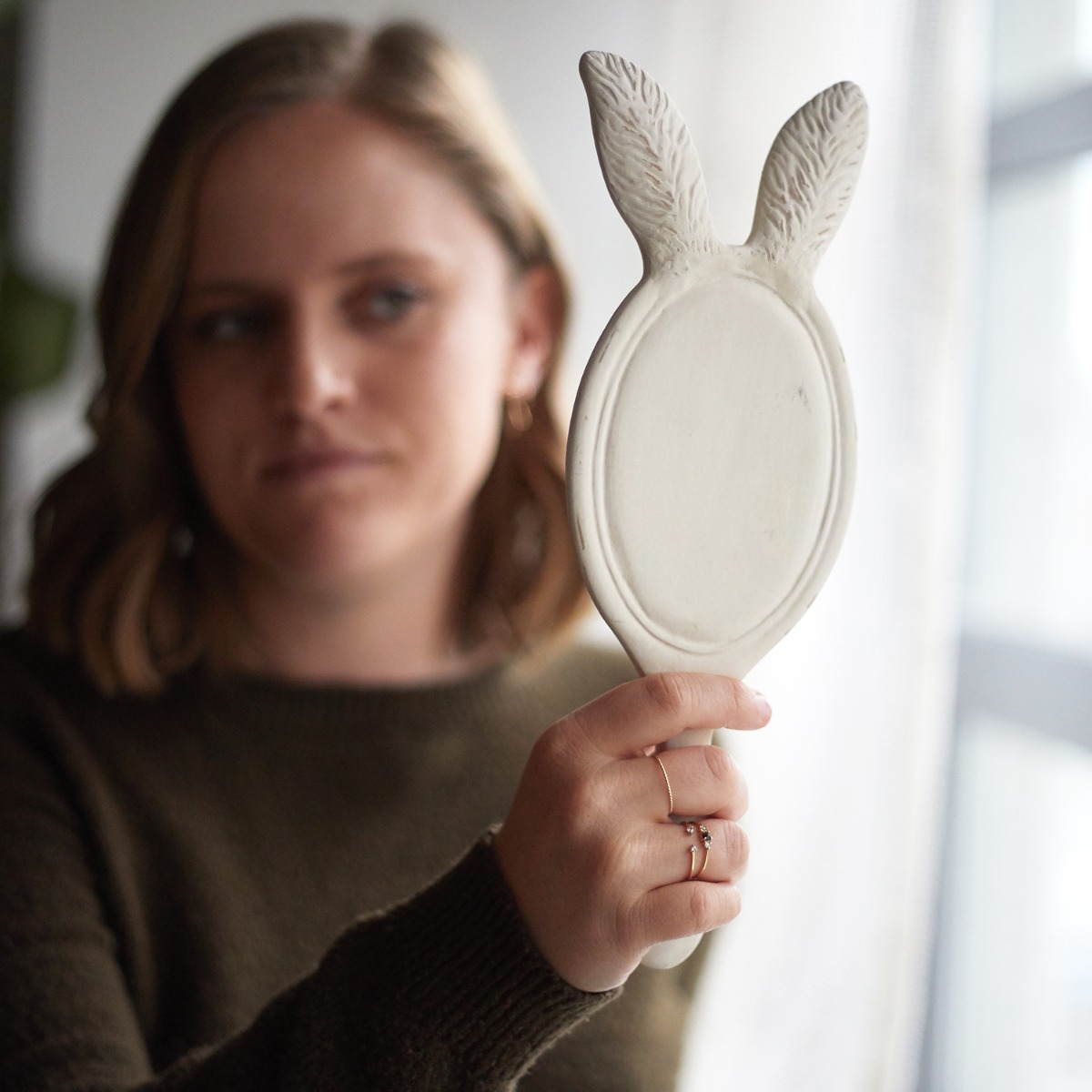 Funny Bunny Hand Mirror - Image 8