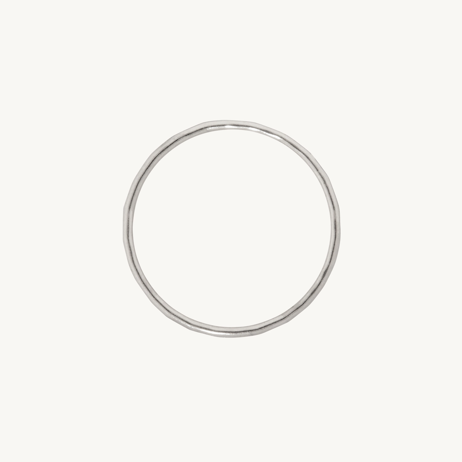 Classic Hammered Ring, Silver - Image 10