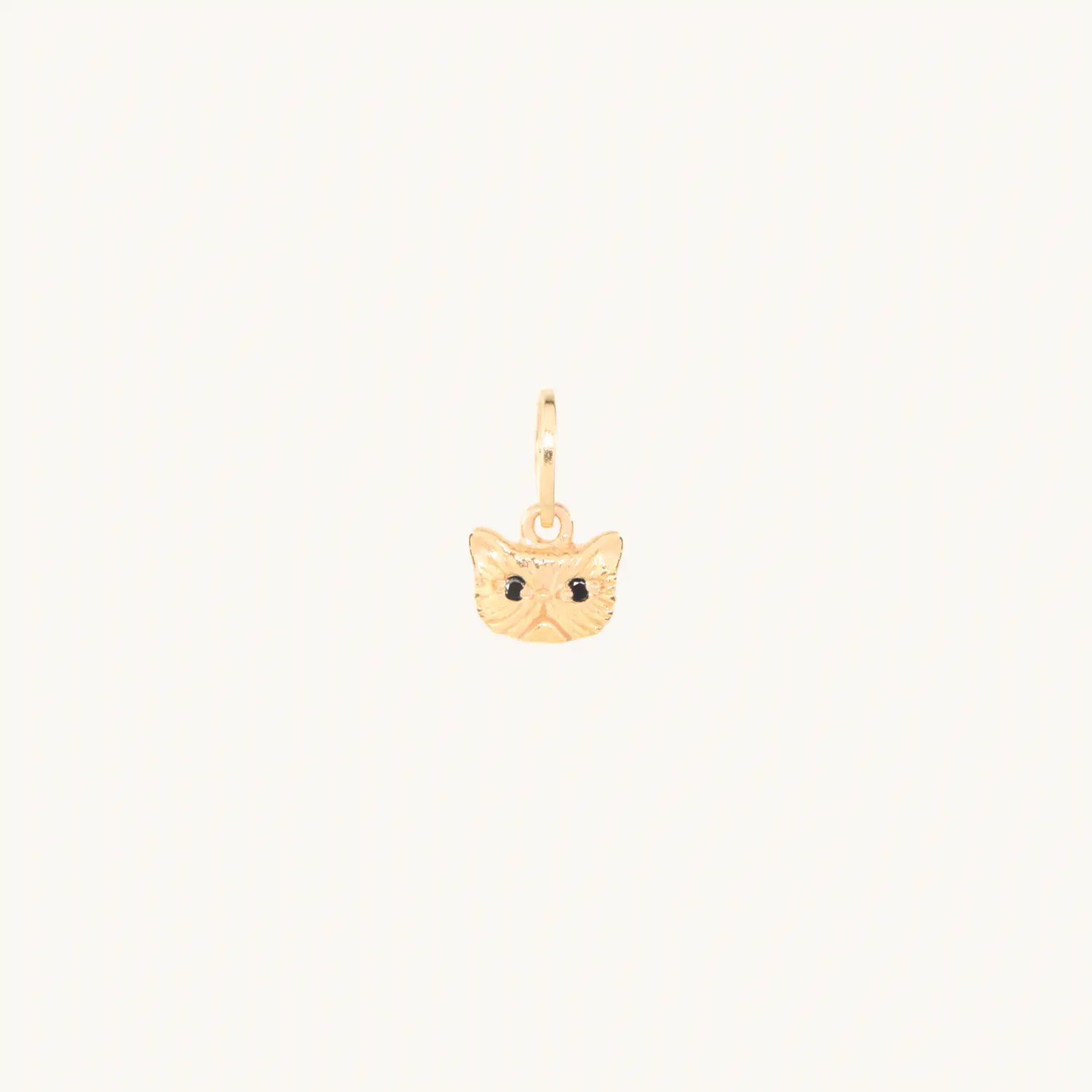 Itty Bitty Kitty with Black Diamond Eyes Charm