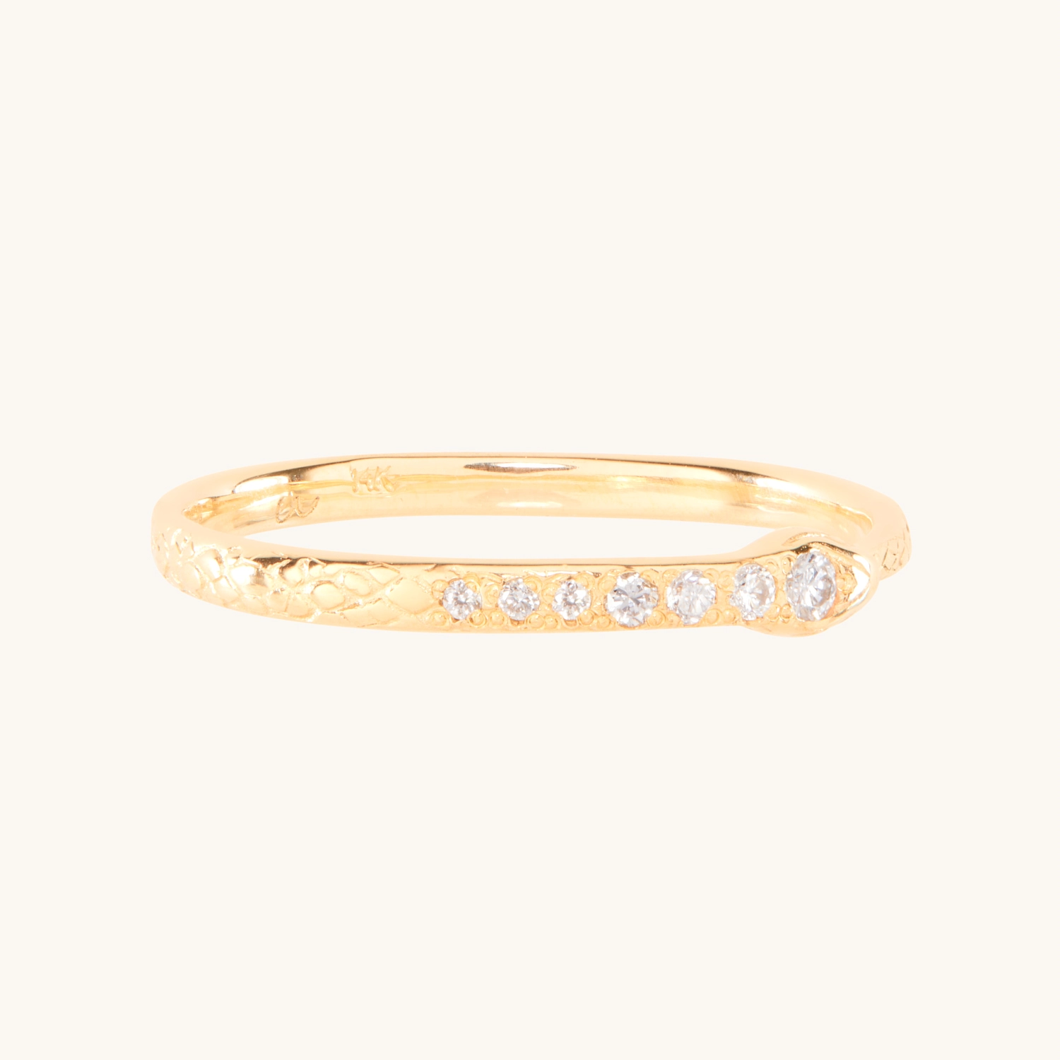 Diamond Ouroboros Snake Ring - Image 9