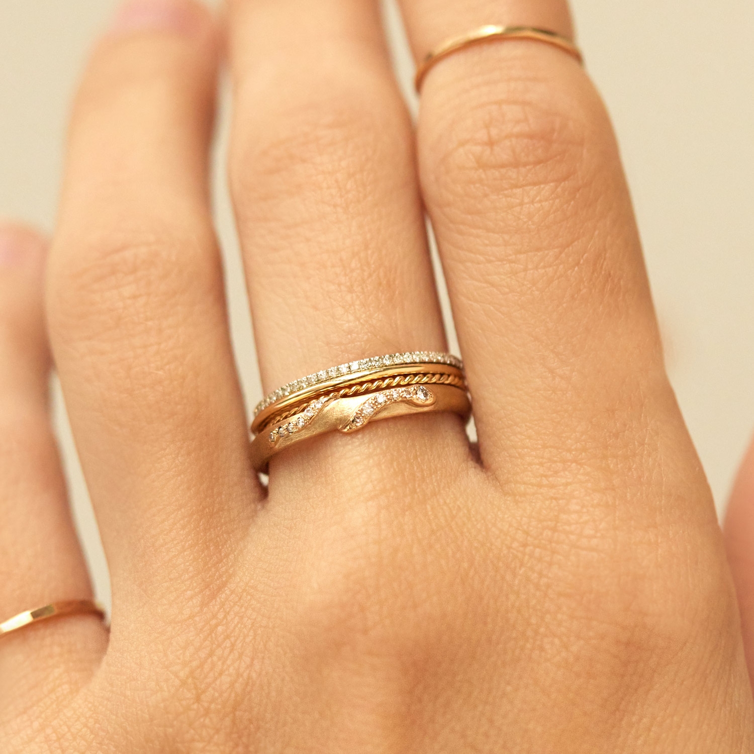 Diamond Slither Snake Ring - Image 5